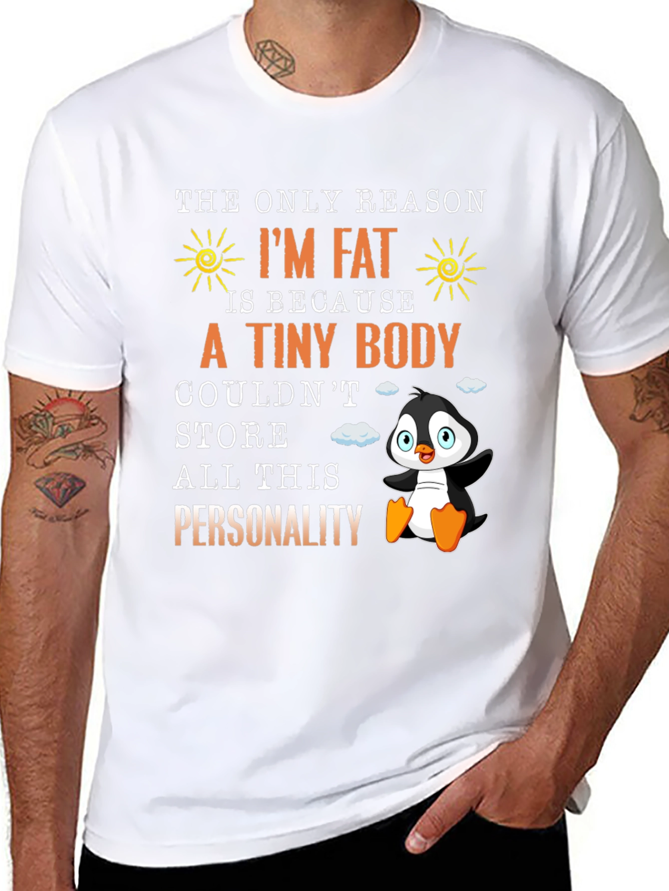 Funny Im Fat Penguin T-Shirt - Personality