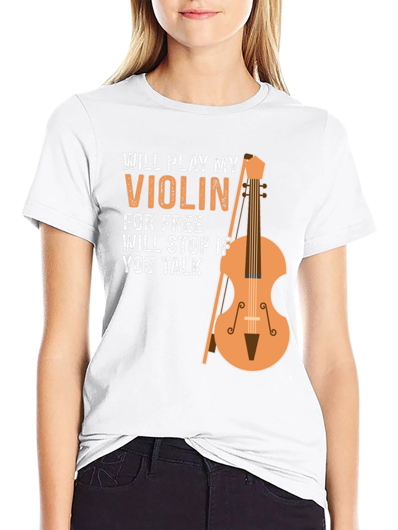 Will Play My Violin Graphic Tee