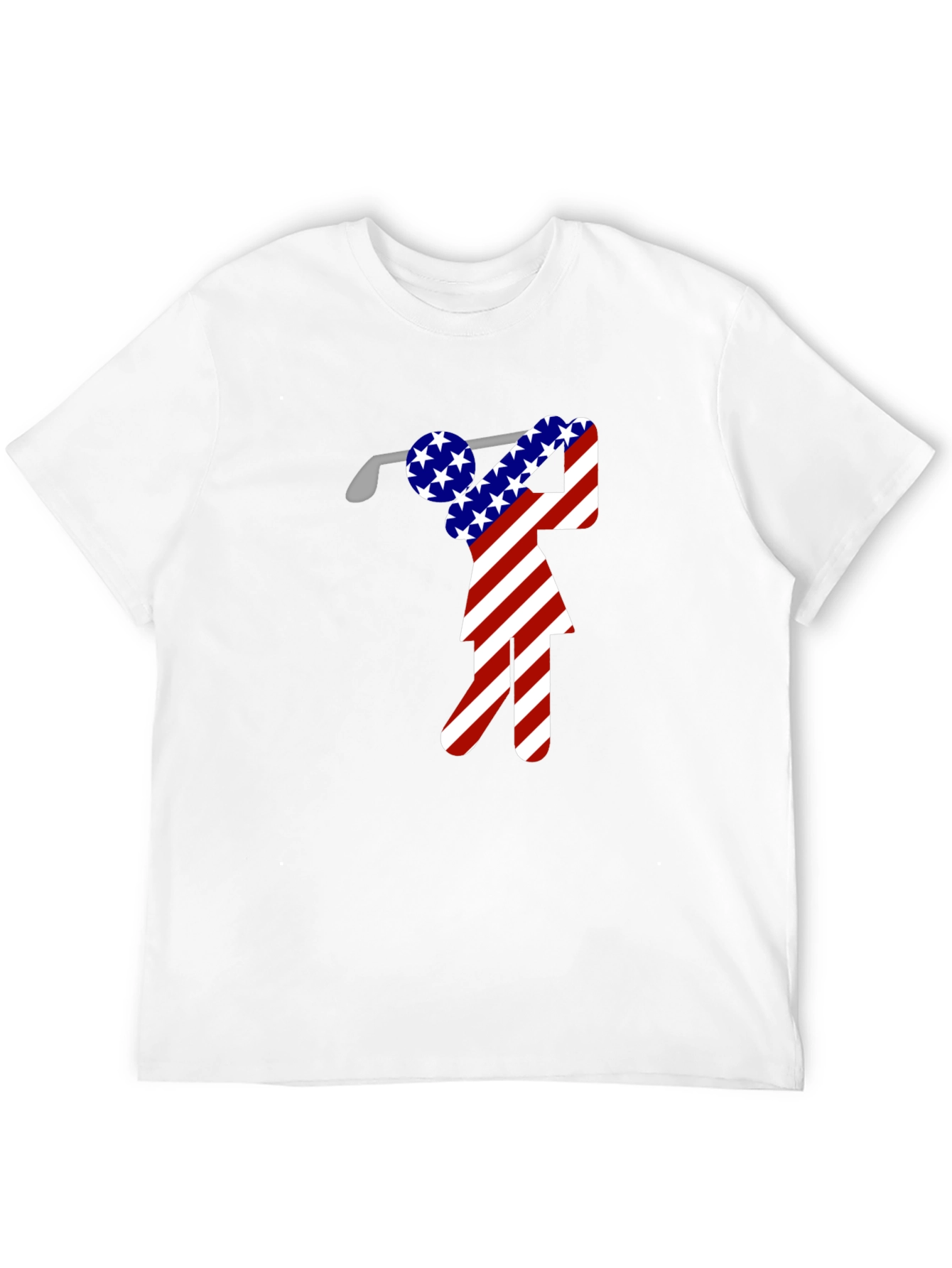 American Flag Golf T-Shirt