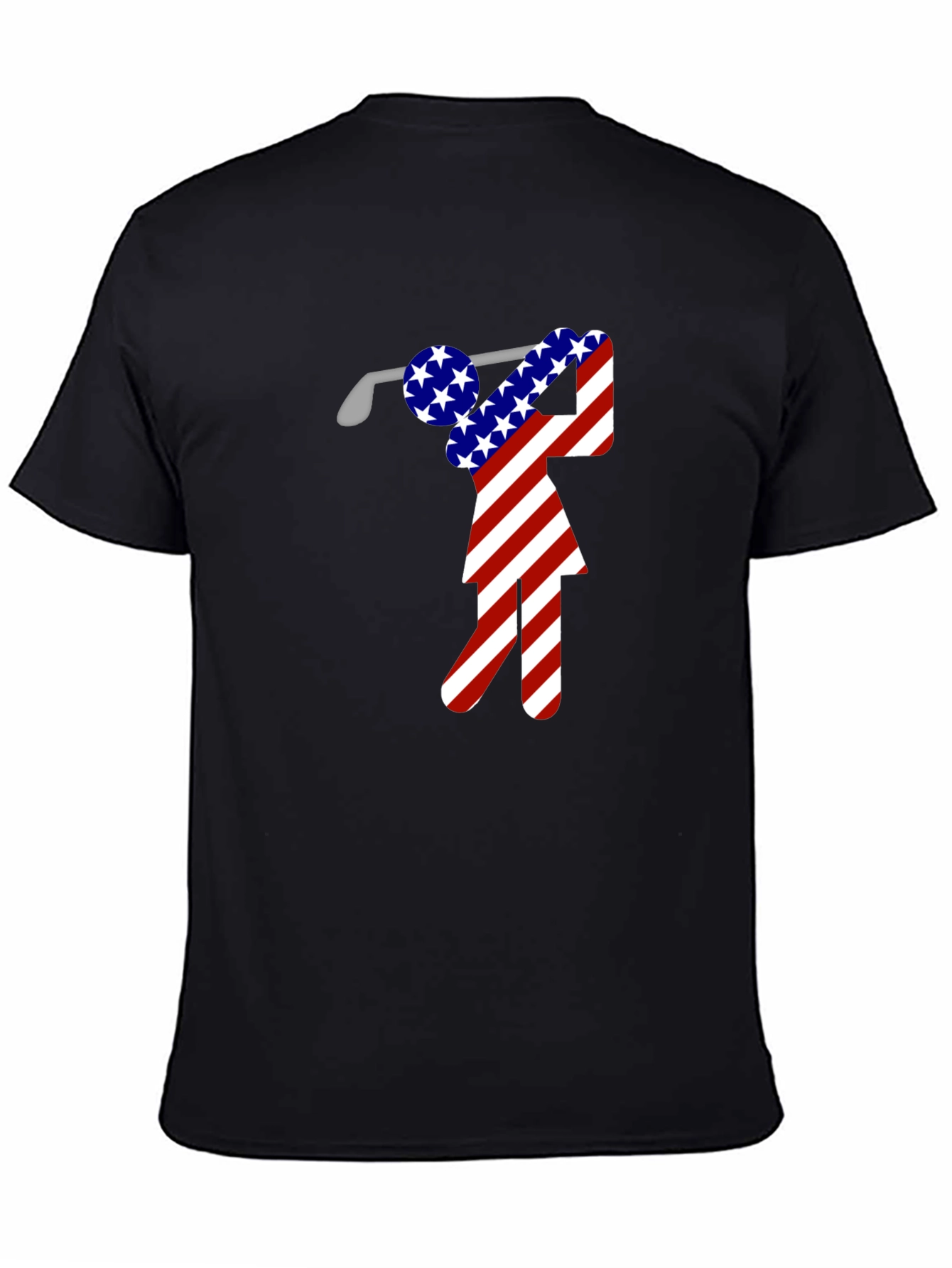 American Flag Golf T-Shirt