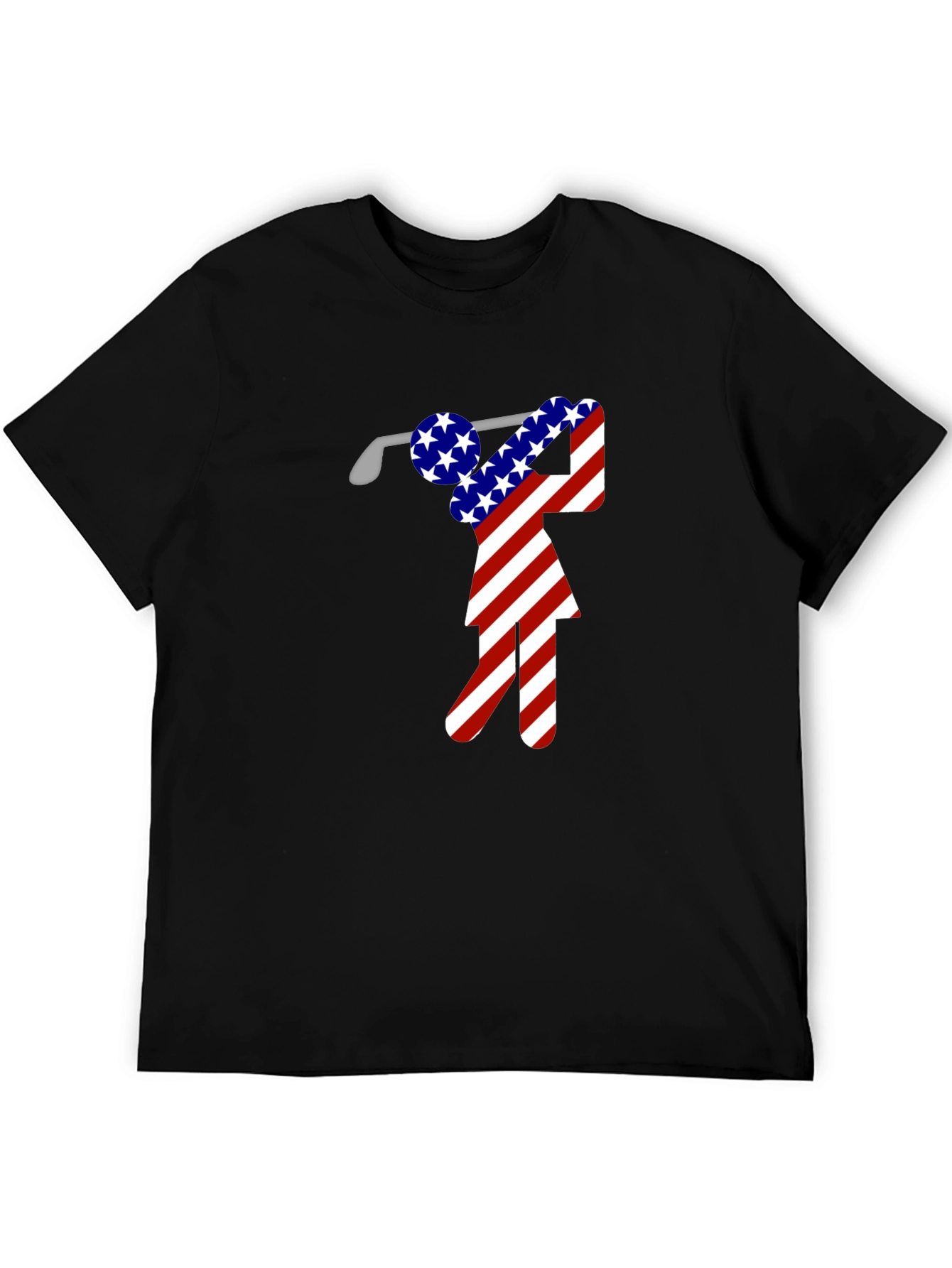 American Flag Golf T-Shirt