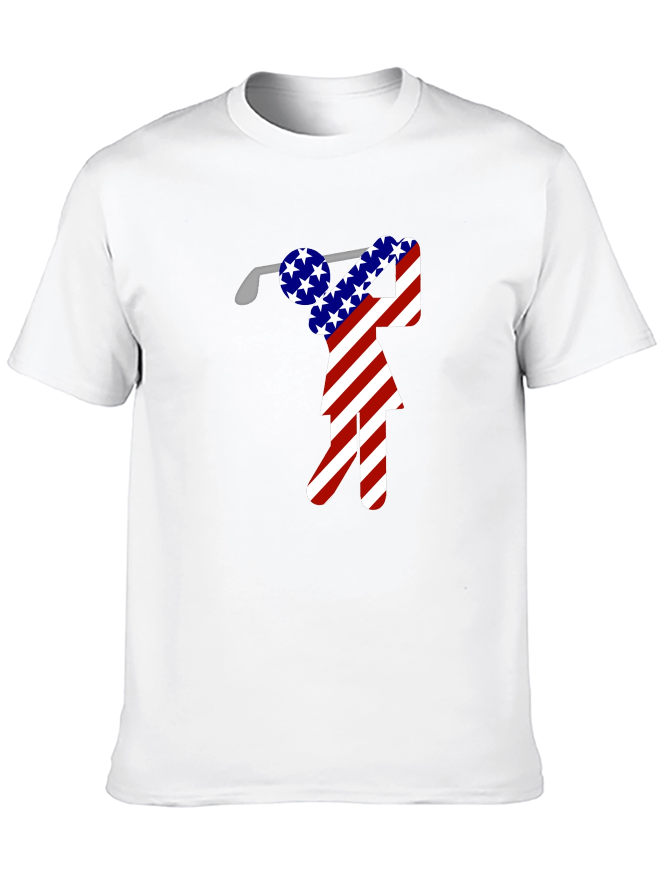American Flag Golf T-Shirt