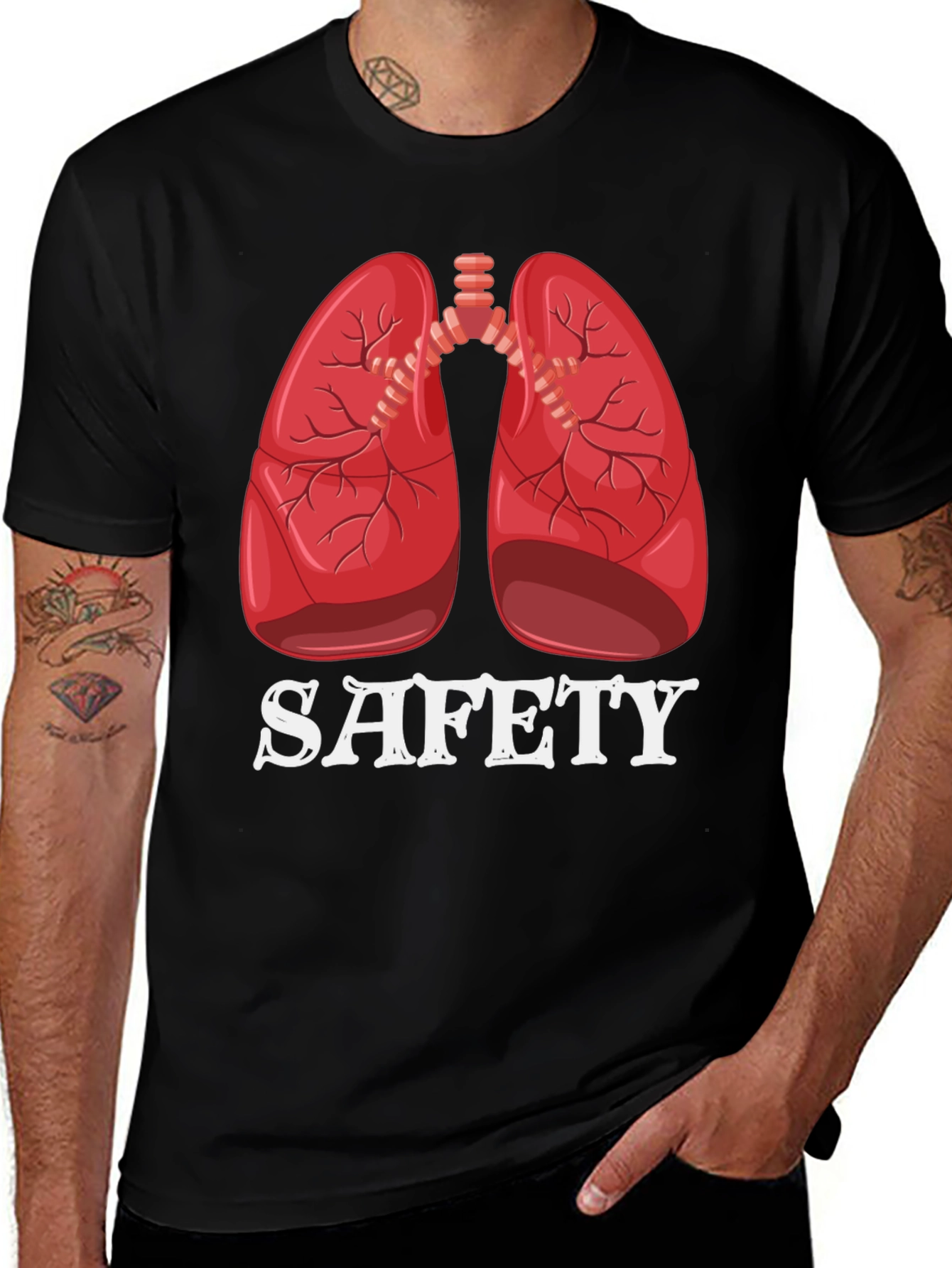 Lung Safety Graphic T-Shirt