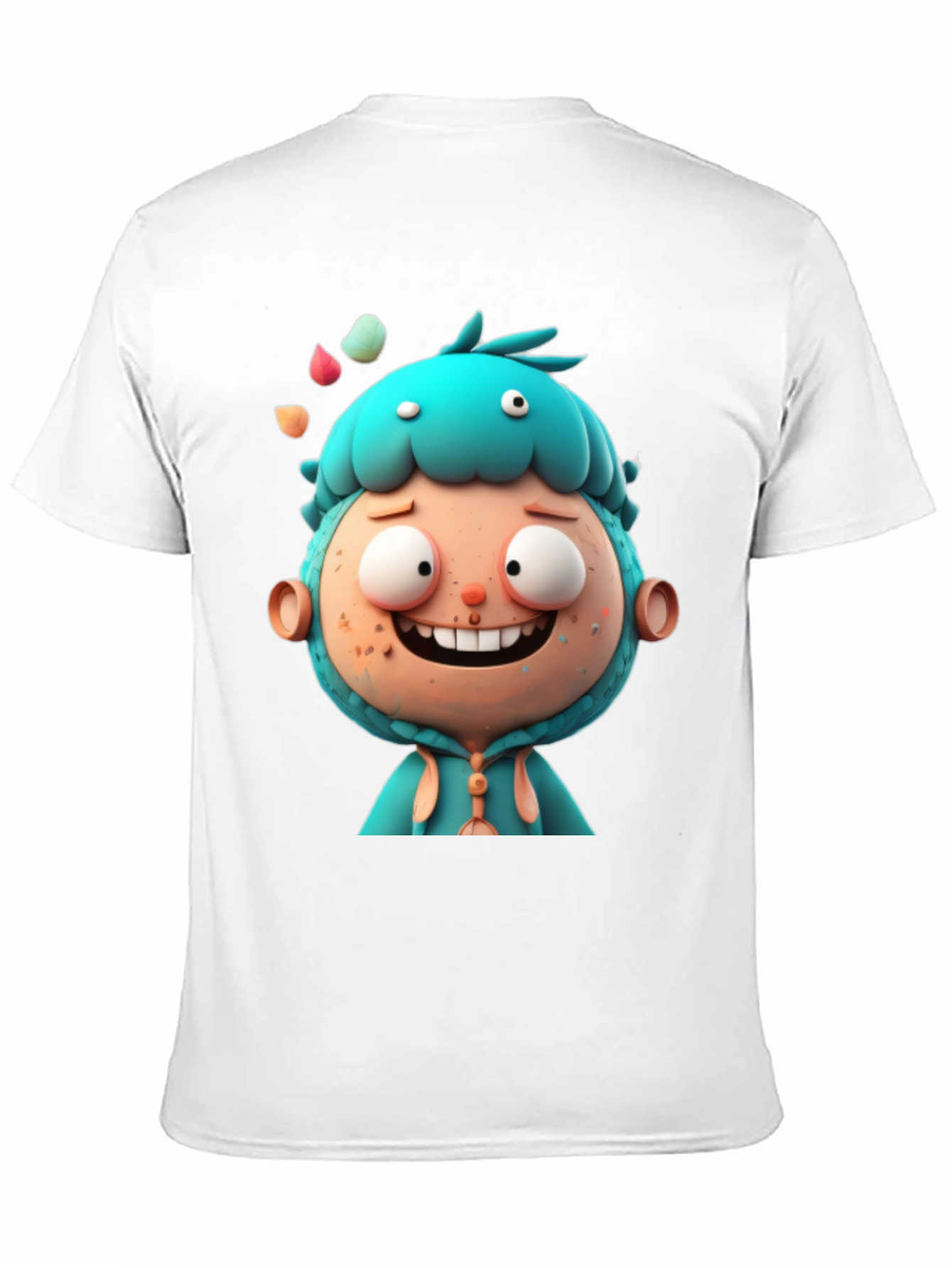 Cartoon Character Graphic Tee - Unisex Black T-Shirt