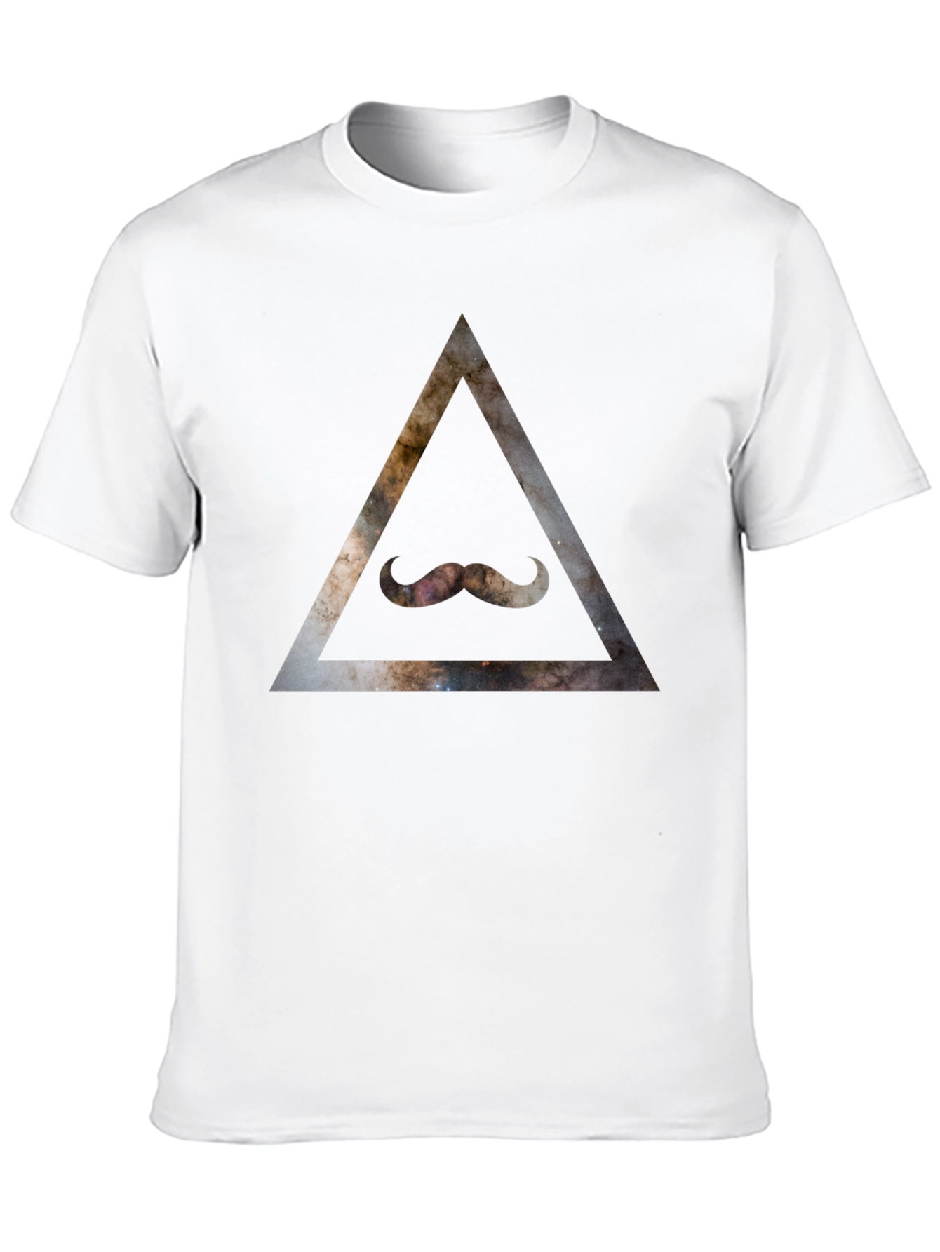 Cosmic Mustache Triangle T-Shirt