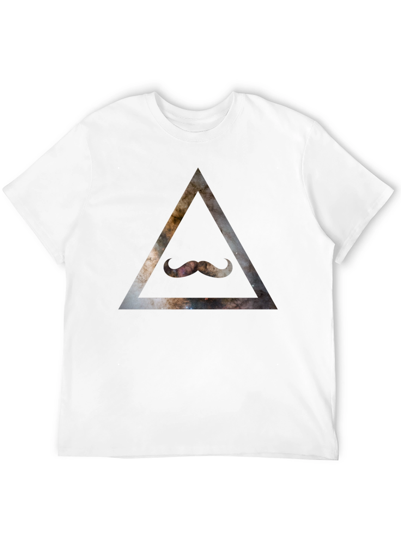 Cosmic Mustache Triangle T-Shirt