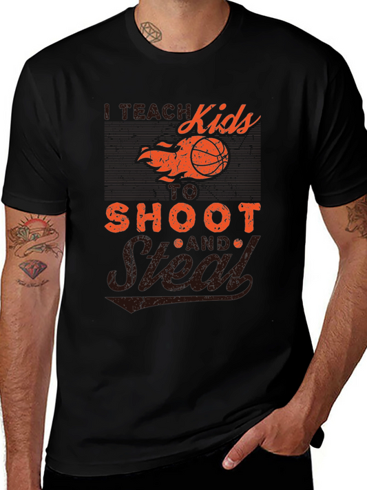 I Teach Kids to Shoot & Steal T-Shirt