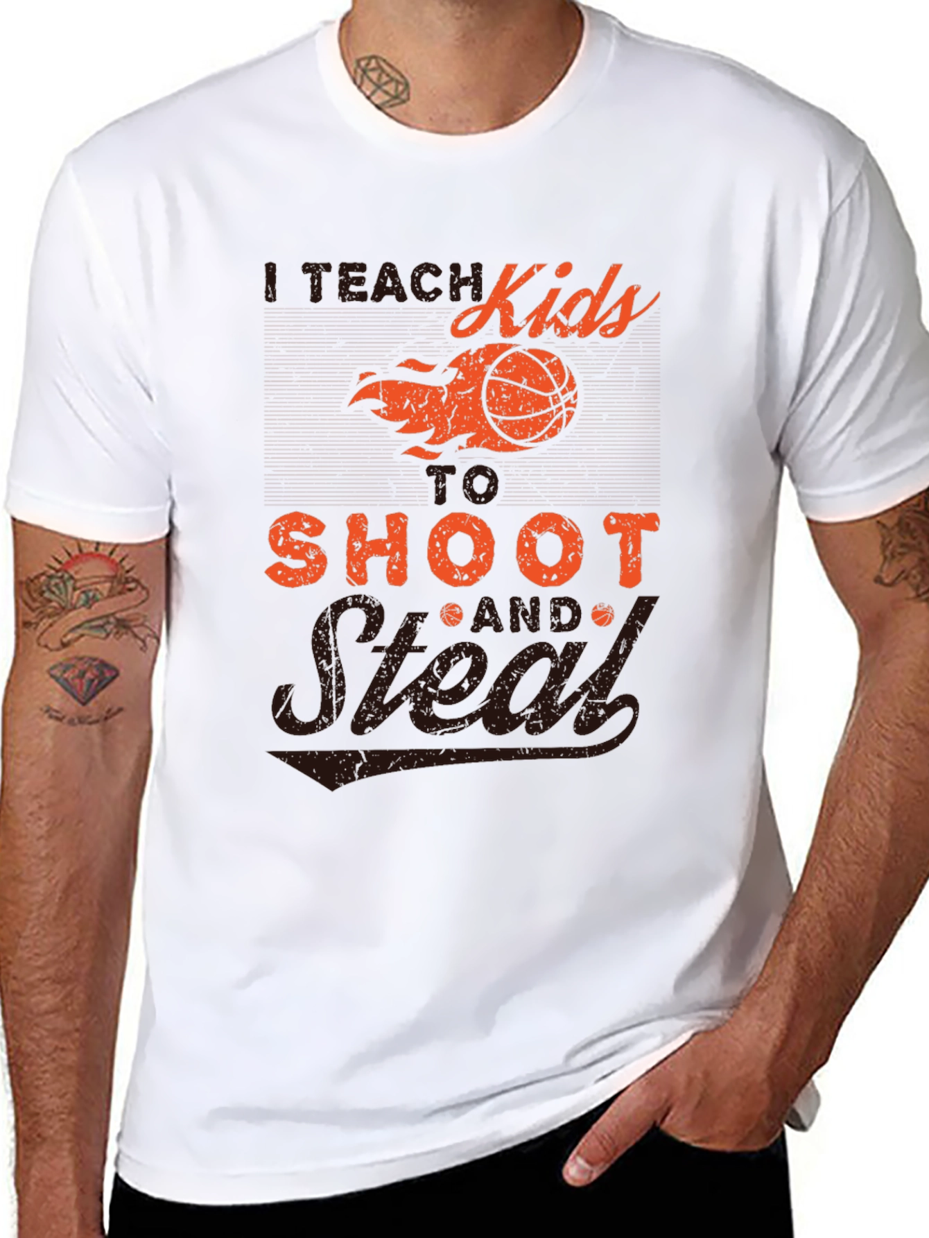 I Teach Kids to Shoot & Steal T-Shirt