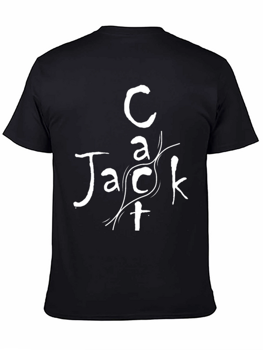 Cact Jack Graphic Tee - Stylish Black Cotton T-Shirt
