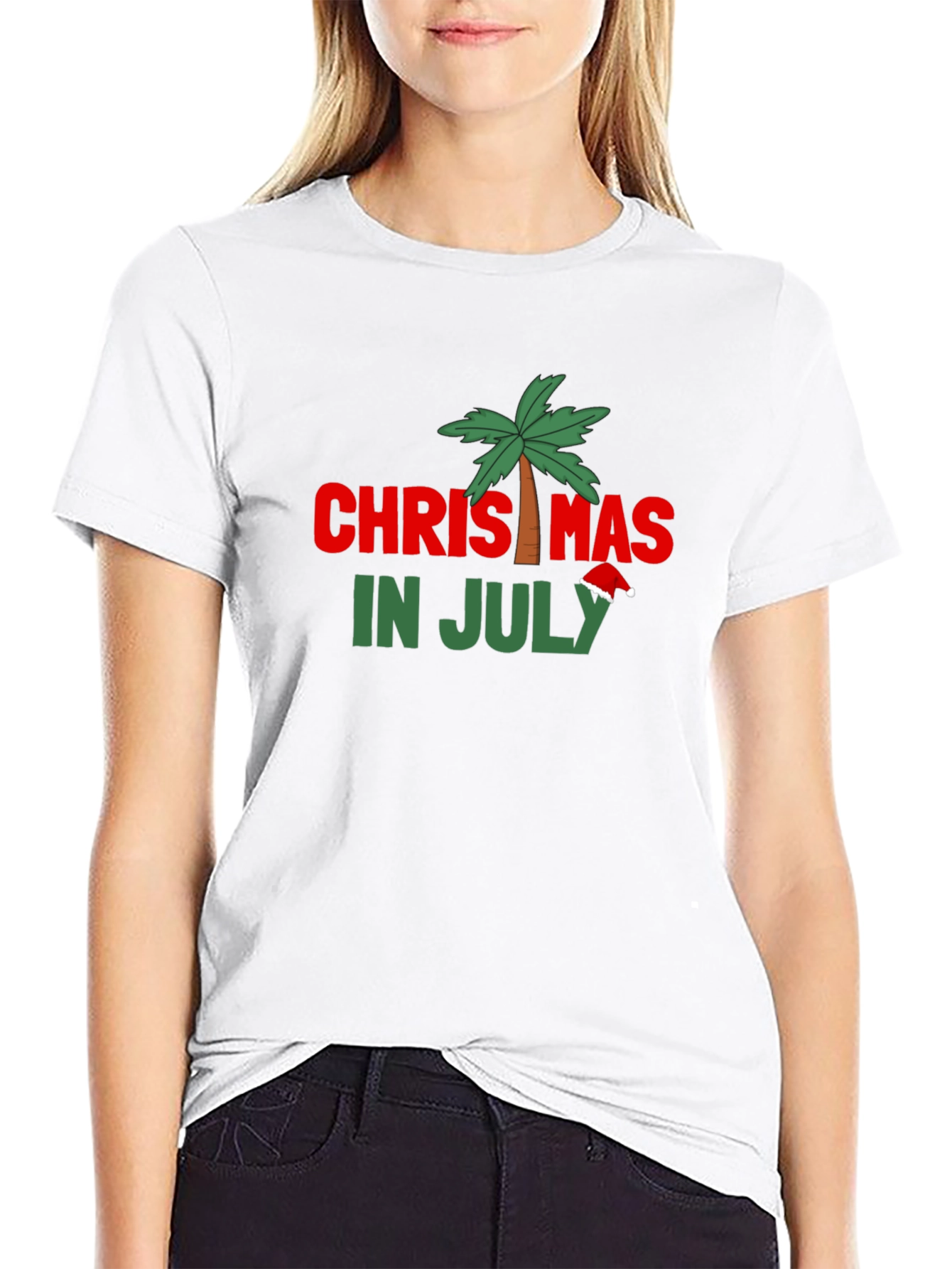 Christmas in July Black T-Shirt