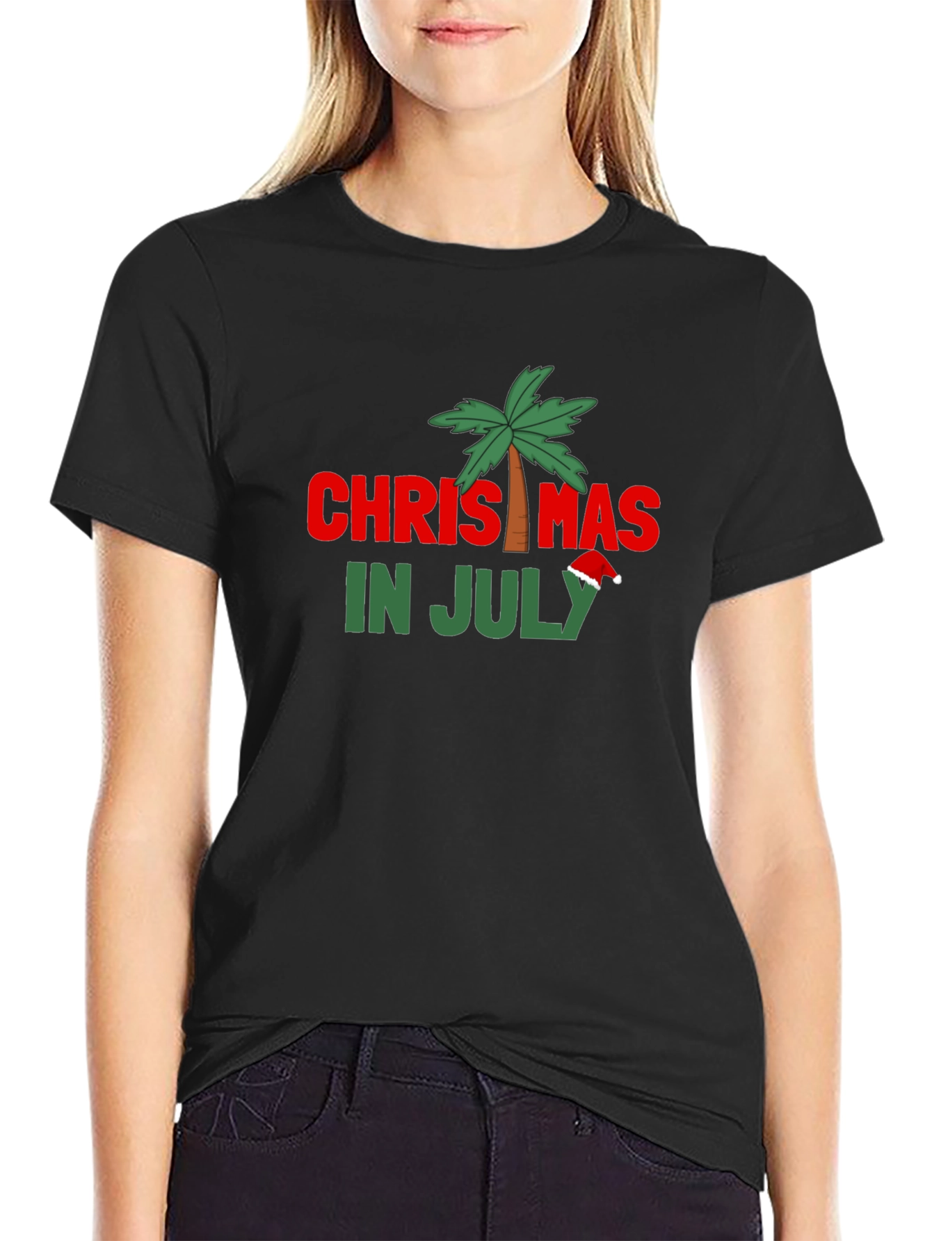 Christmas in July Black T-Shirt