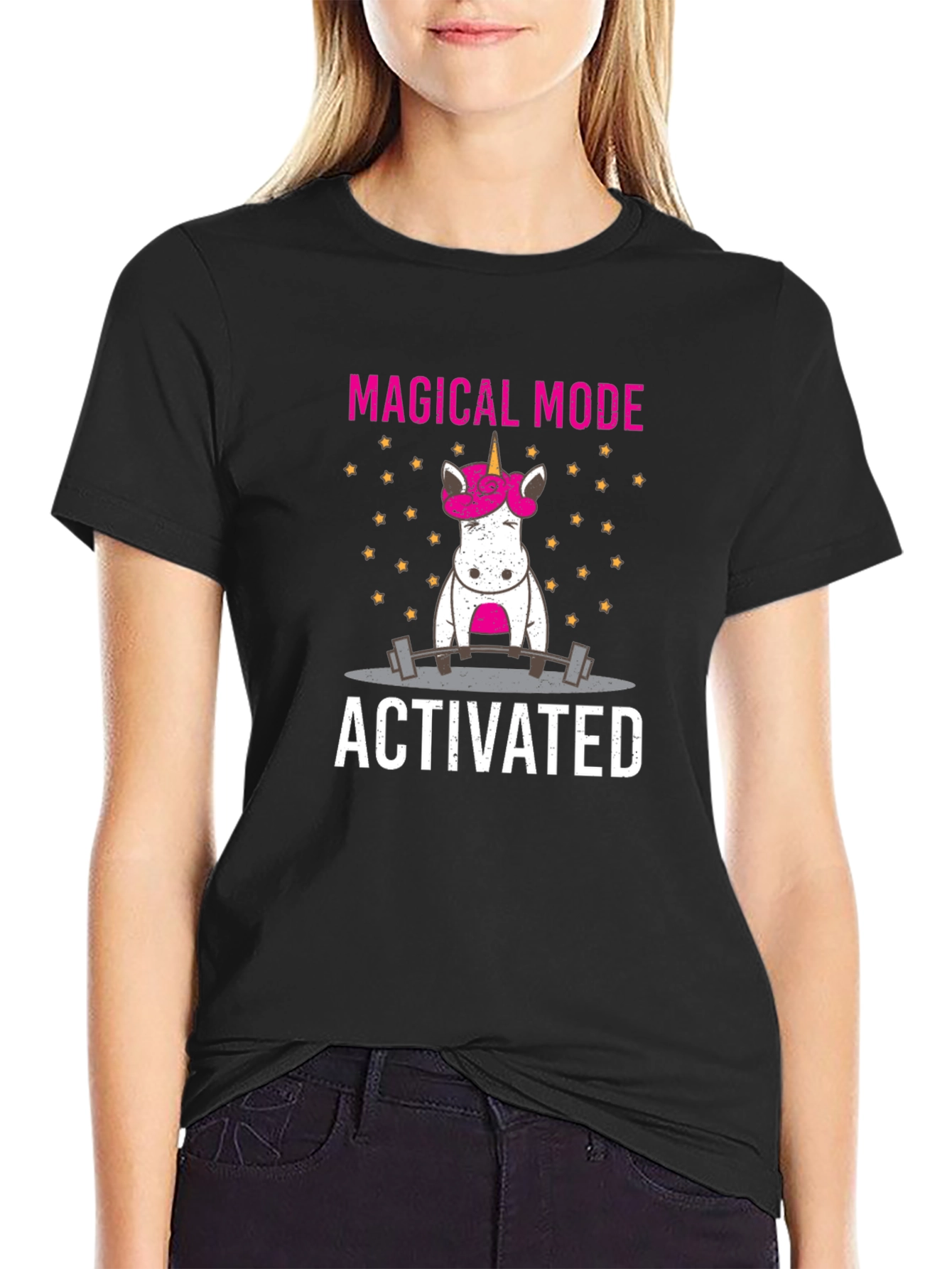 Magical Mode Activated Unicorn Gym T-Shirt