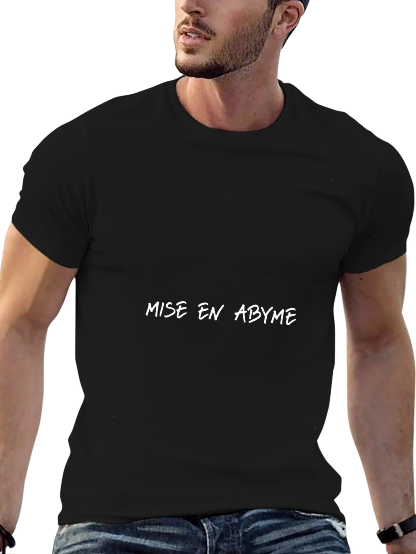 Mise en Abyme Black T-Shirt | Unique Design