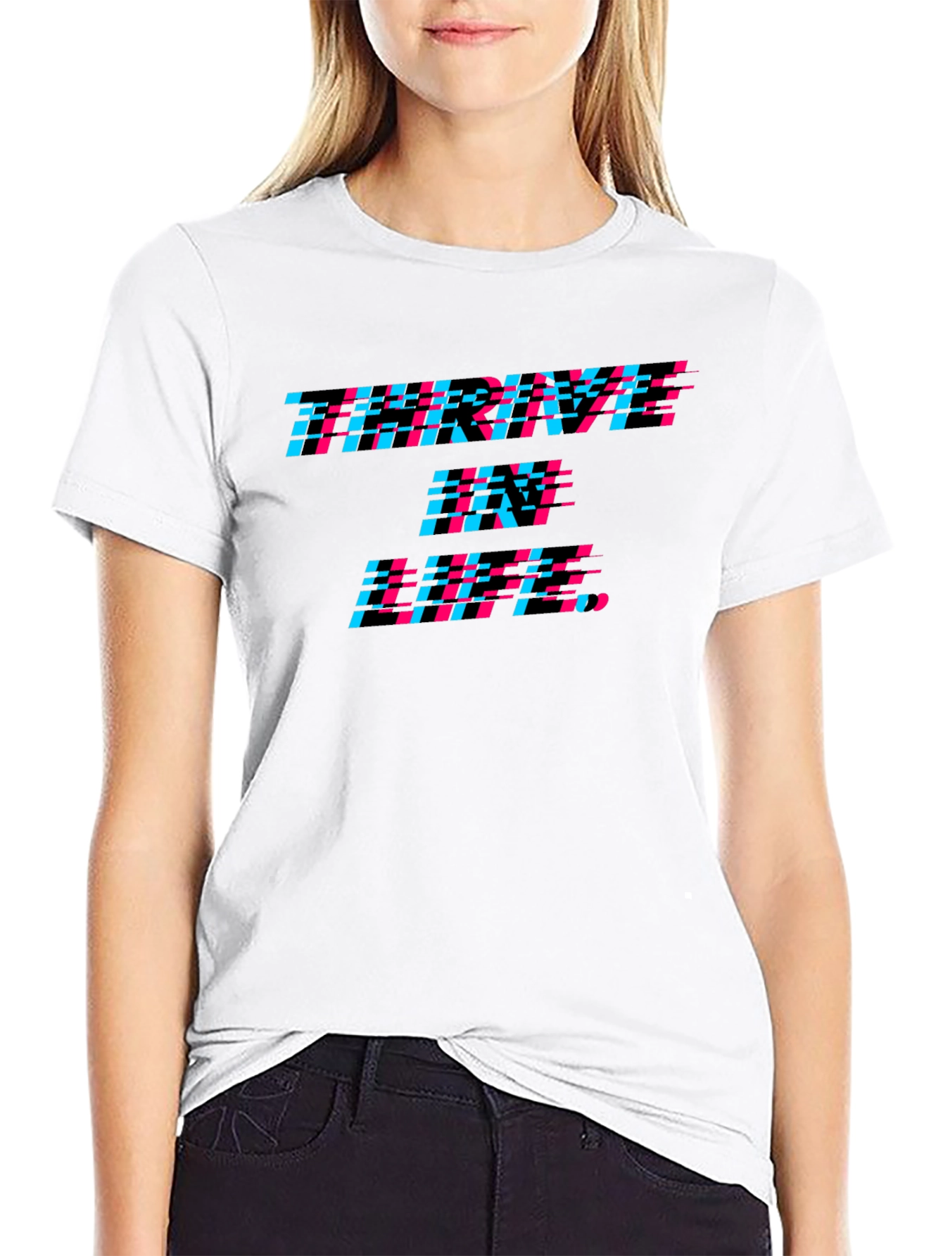 Karma In Pixels Black Tee