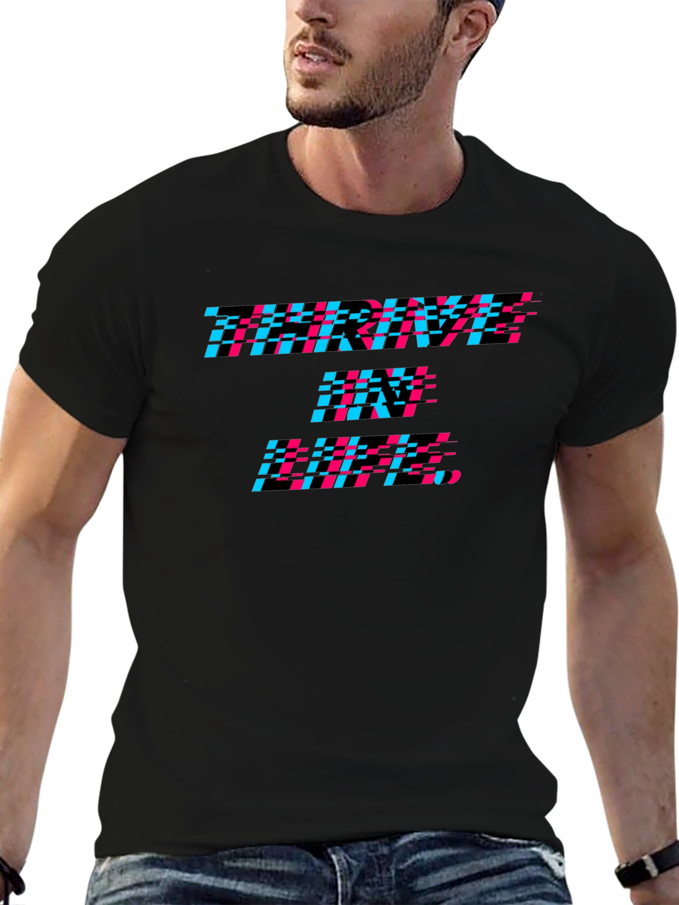 Karma In Pixels Black Tee