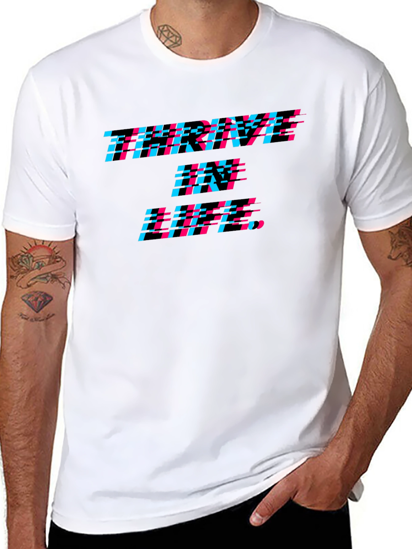 Karma In Pixels Black Tee
