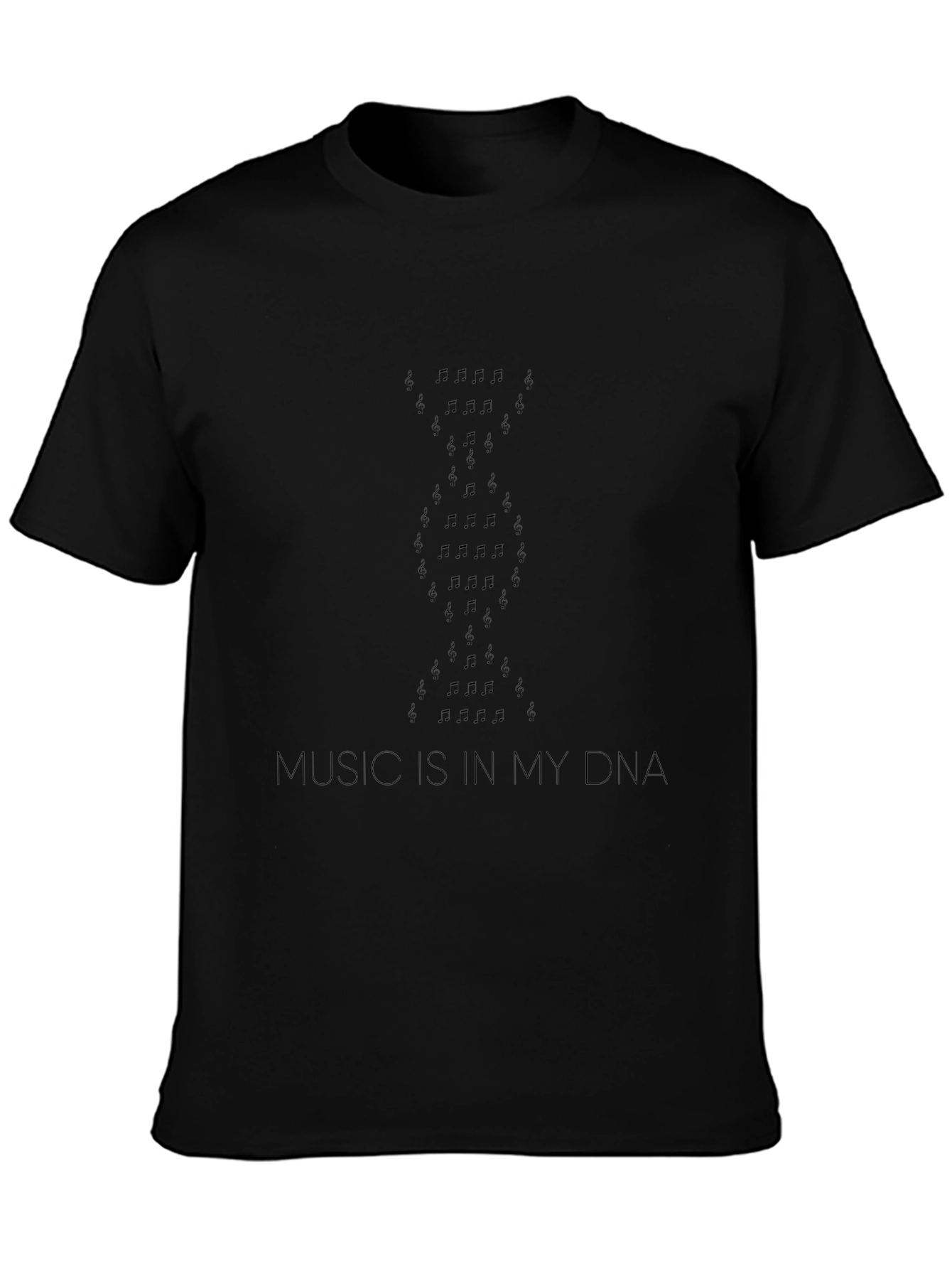 Music DNA Graphic T-Shirt - Black