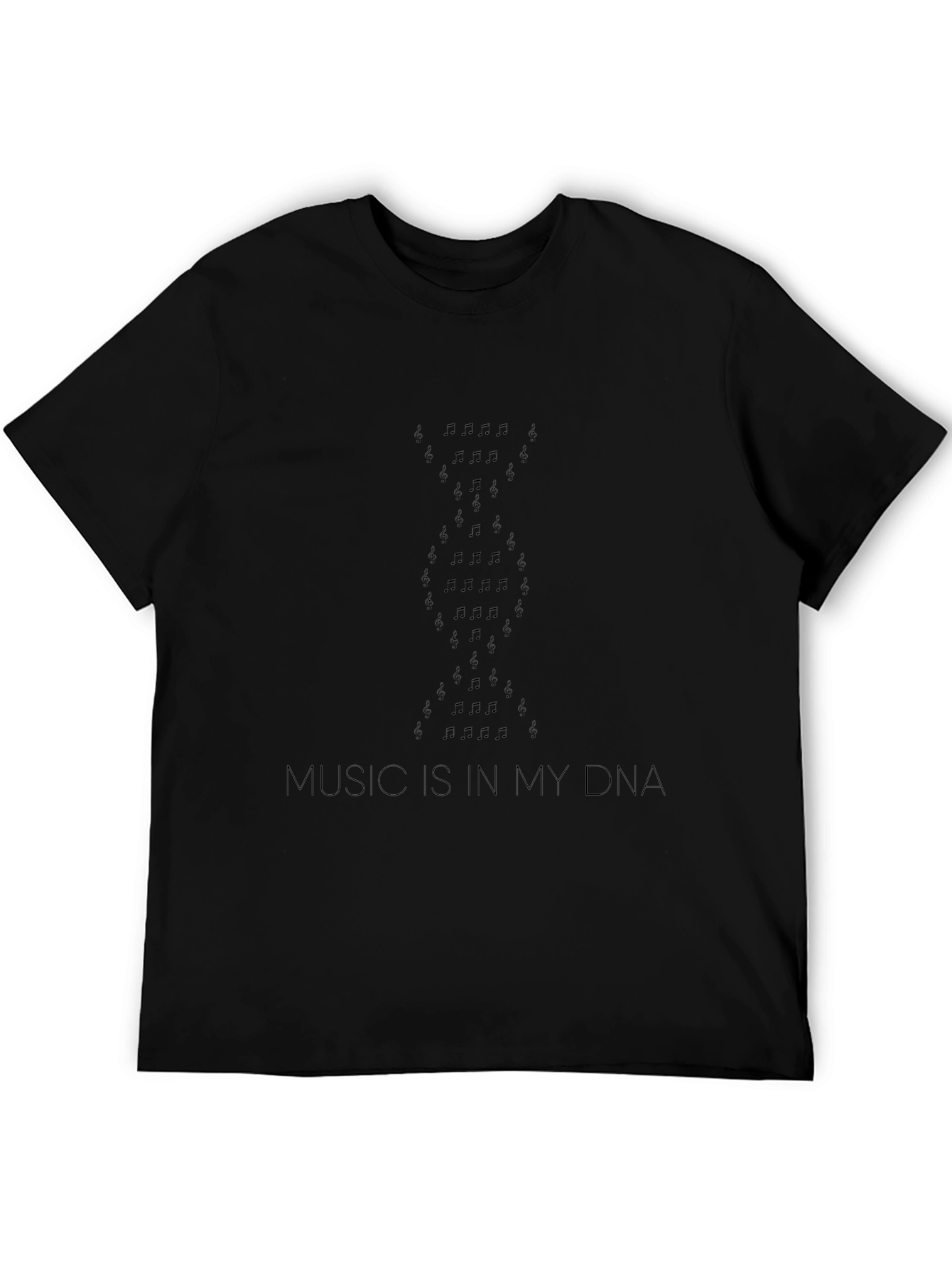 Music DNA Graphic T-Shirt - Black