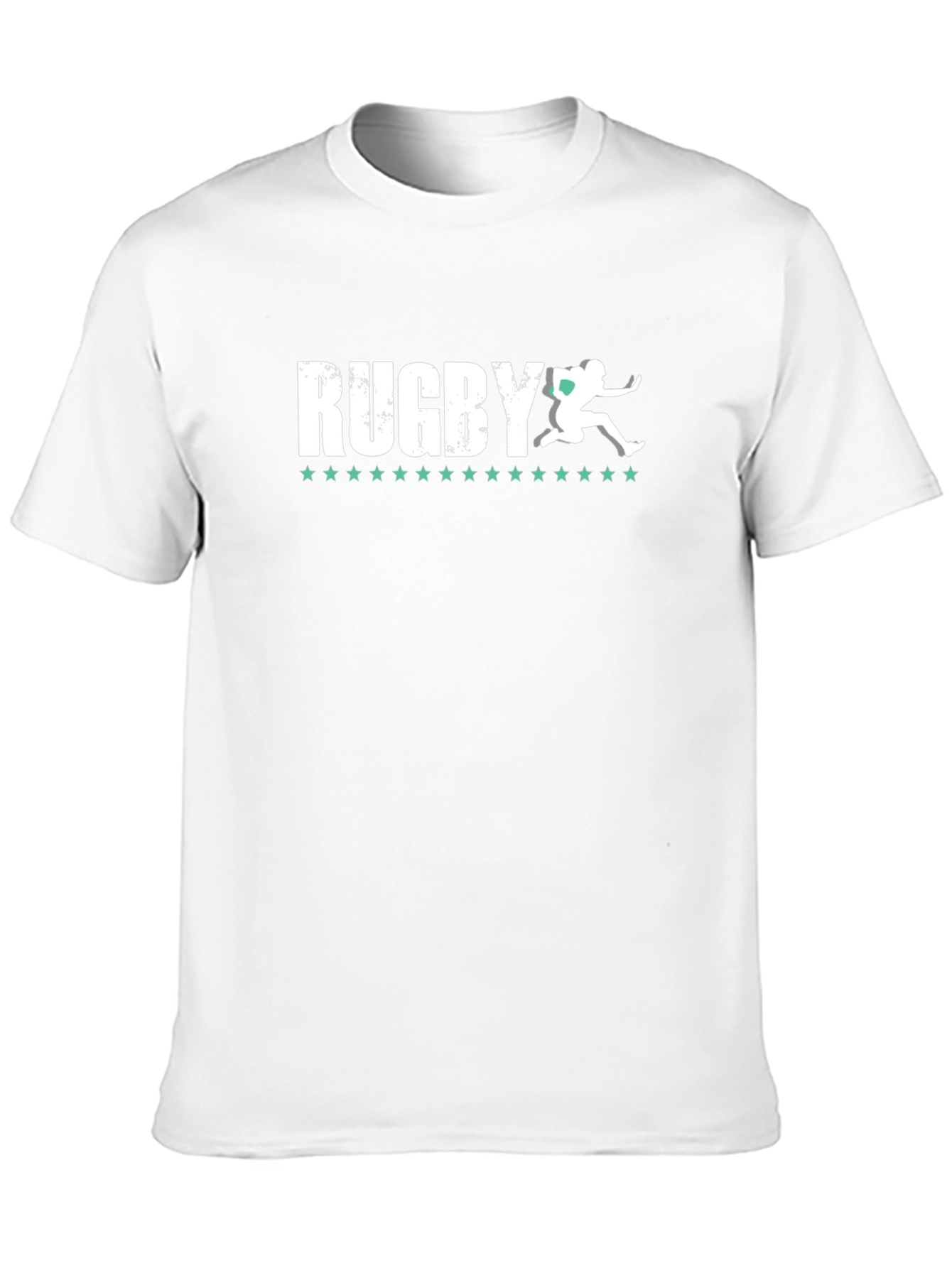 Rugby Graphic T-Shirt - Athlete Silhouette
