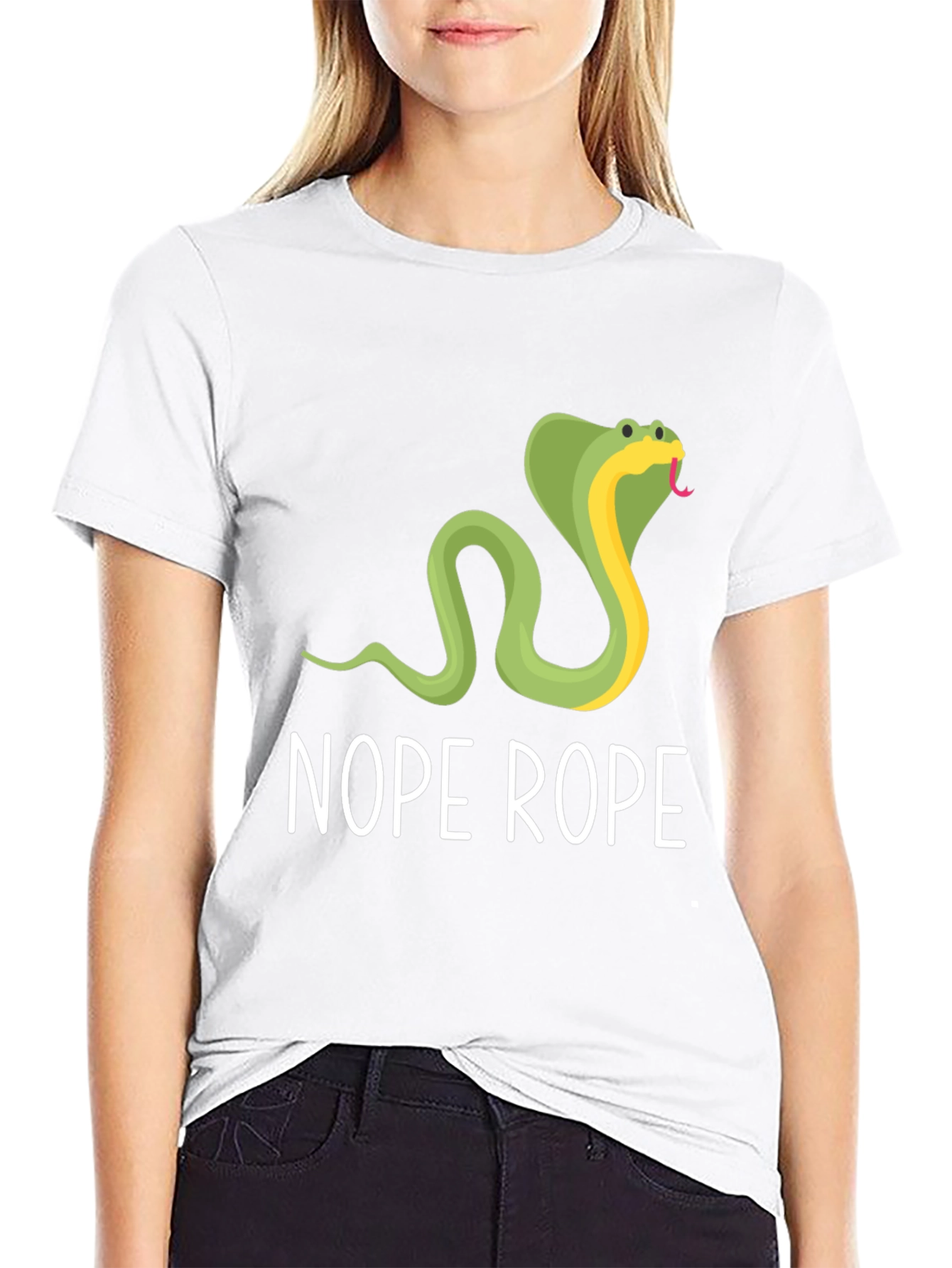Nope Rope Graphic Tee - Funny Snake T-Shirt