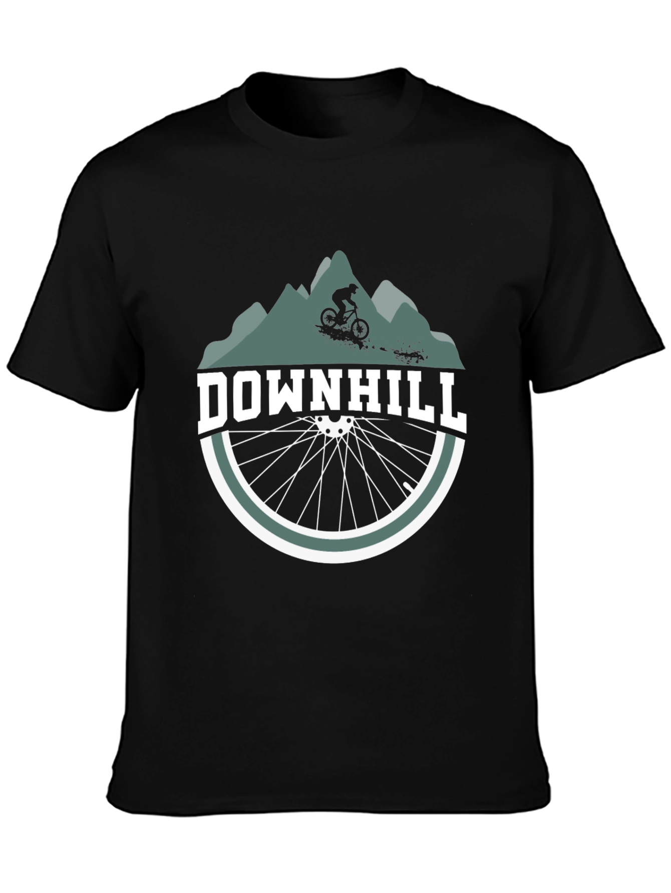 Downhill Mountain Bike Graphic Tee - Ride the Trails