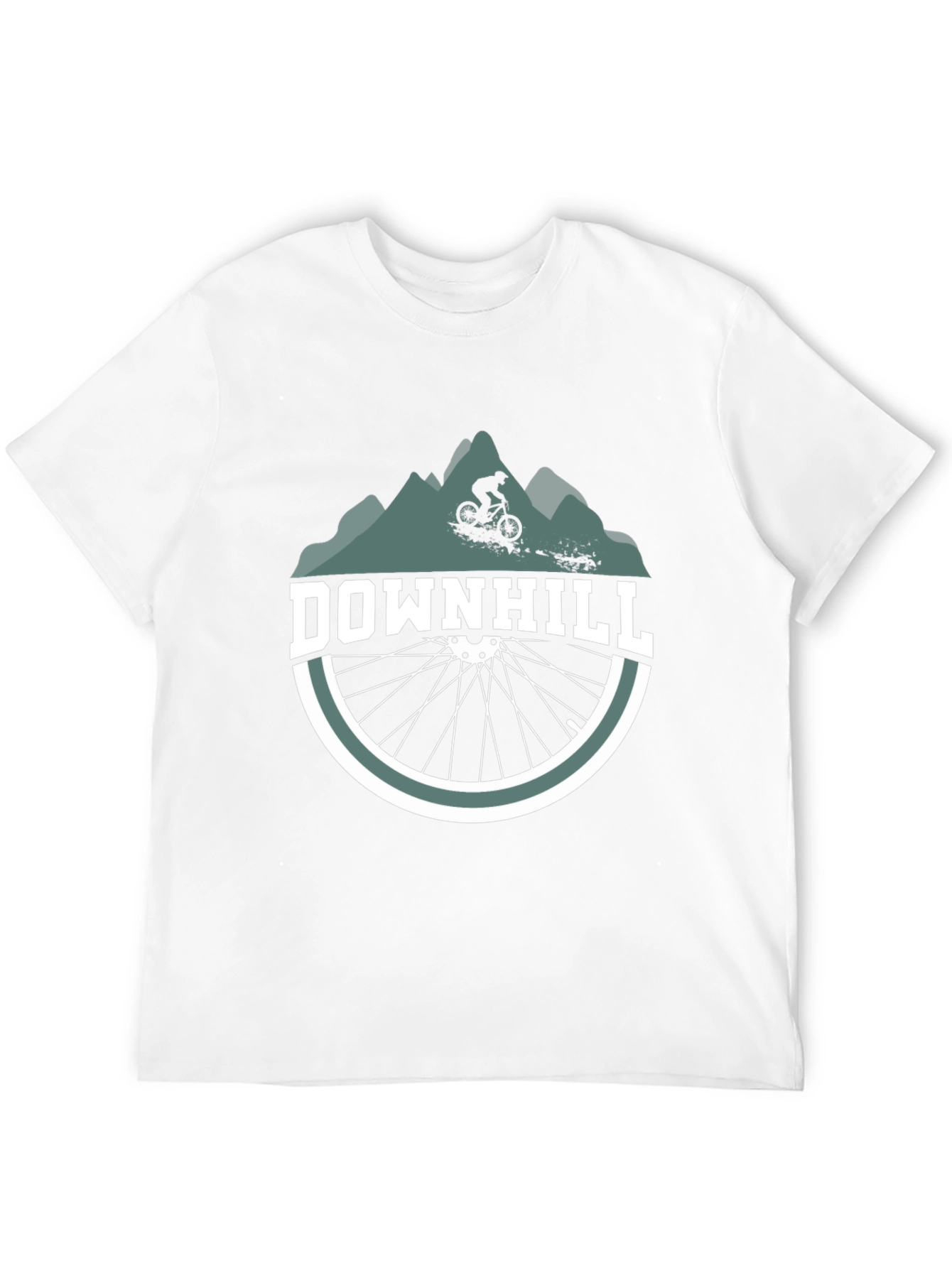 Downhill Mountain Bike Graphic Tee - Ride the Trails