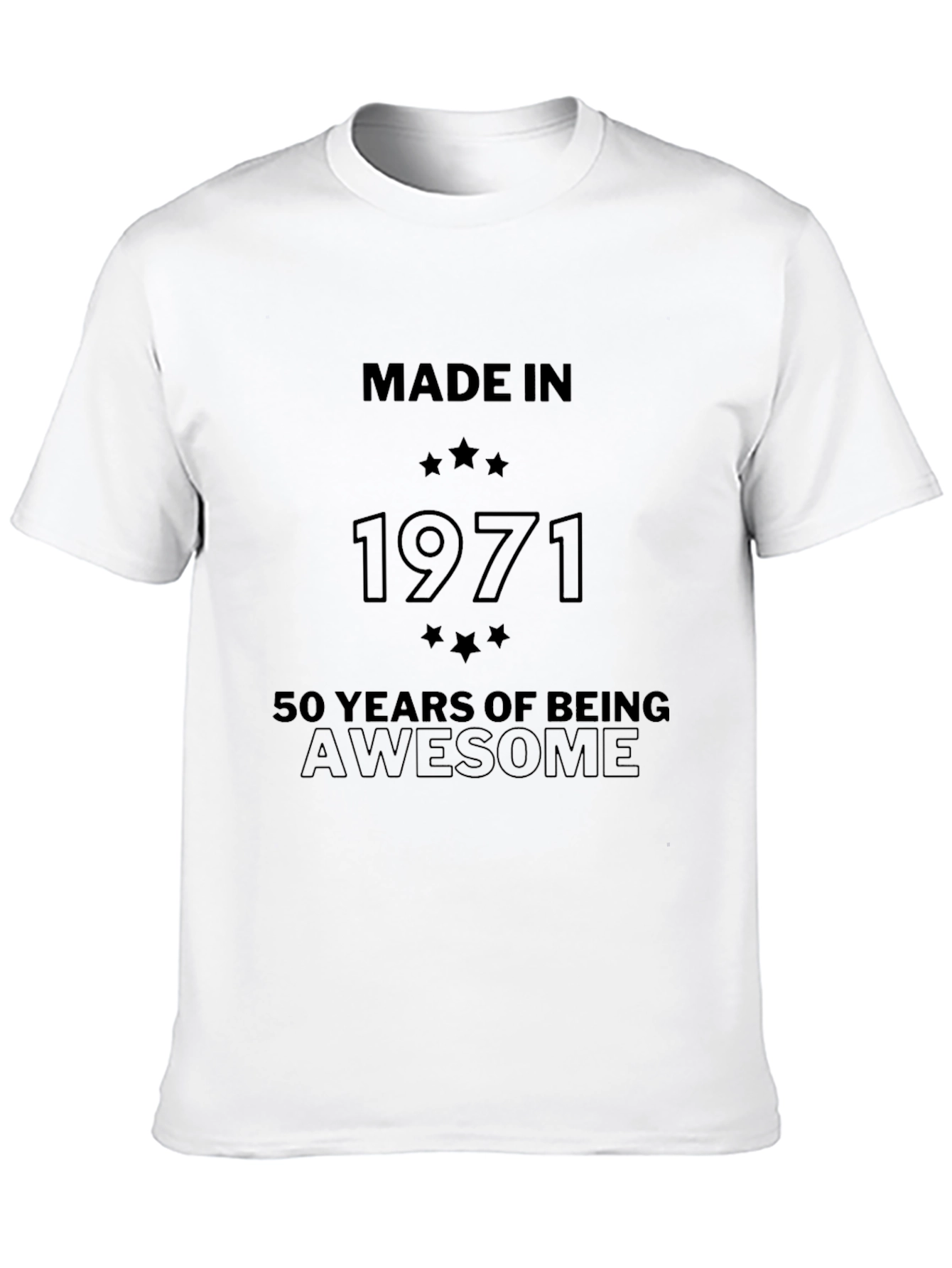 Made in 1971 Awesome 50th Birthday T-Shirt