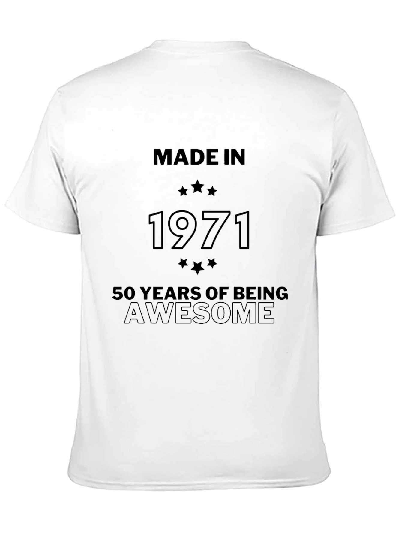 Made in 1971 Awesome 50th Birthday T-Shirt