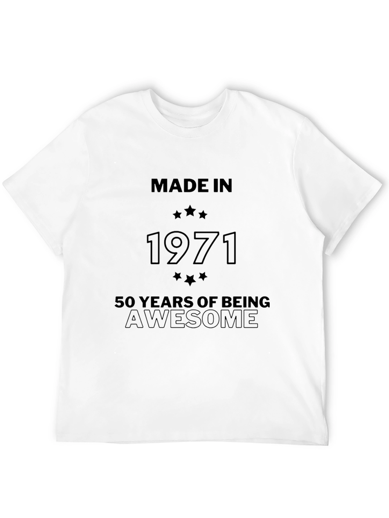 Made in 1971 Awesome 50th Birthday T-Shirt
