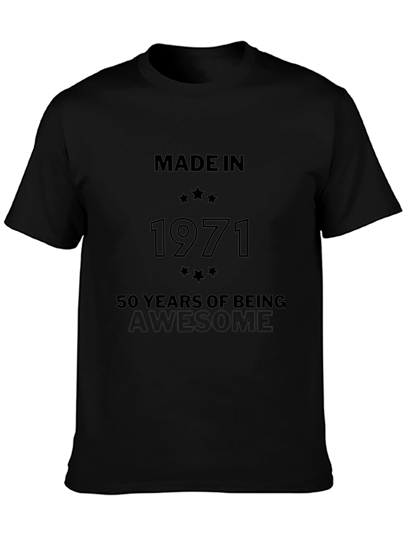 Made in 1971 Awesome 50th Birthday T-Shirt