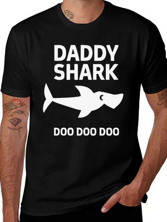 Daddy Shark T-Shirt - Doo Doo Doo Funny Dad Tee