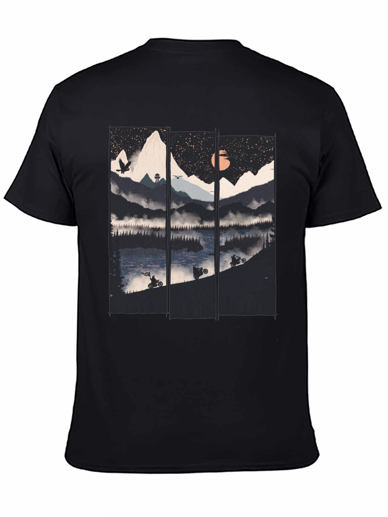 Mountain Lake Motorbike T-Shirt