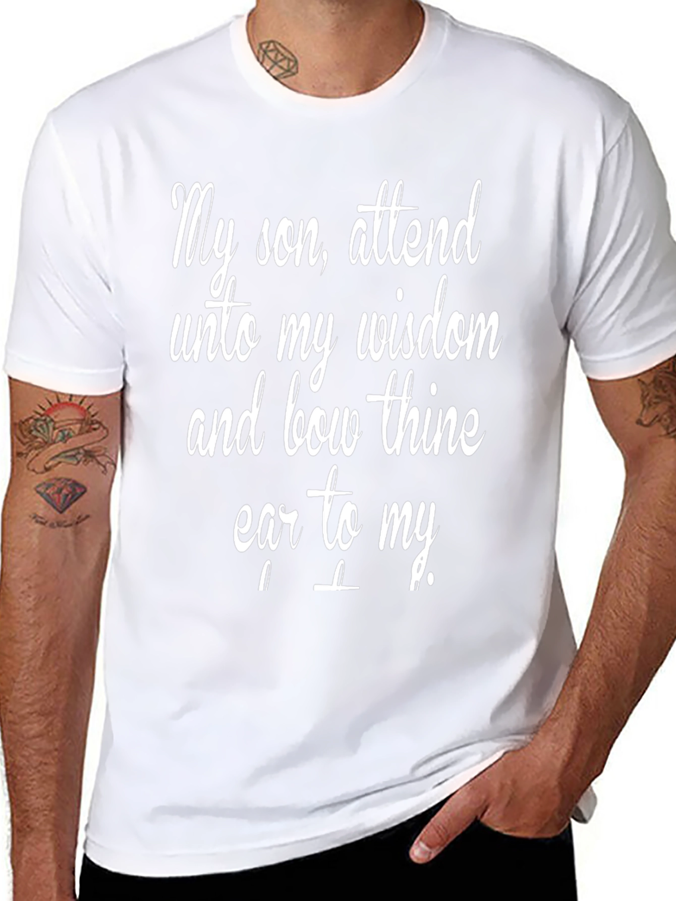 Wisdom Saying Black T-Shirt