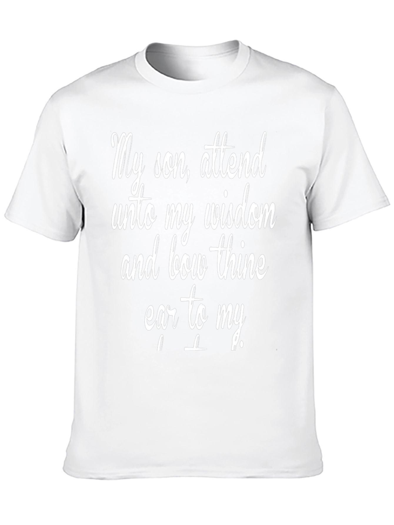 Wisdom Saying Black T-Shirt