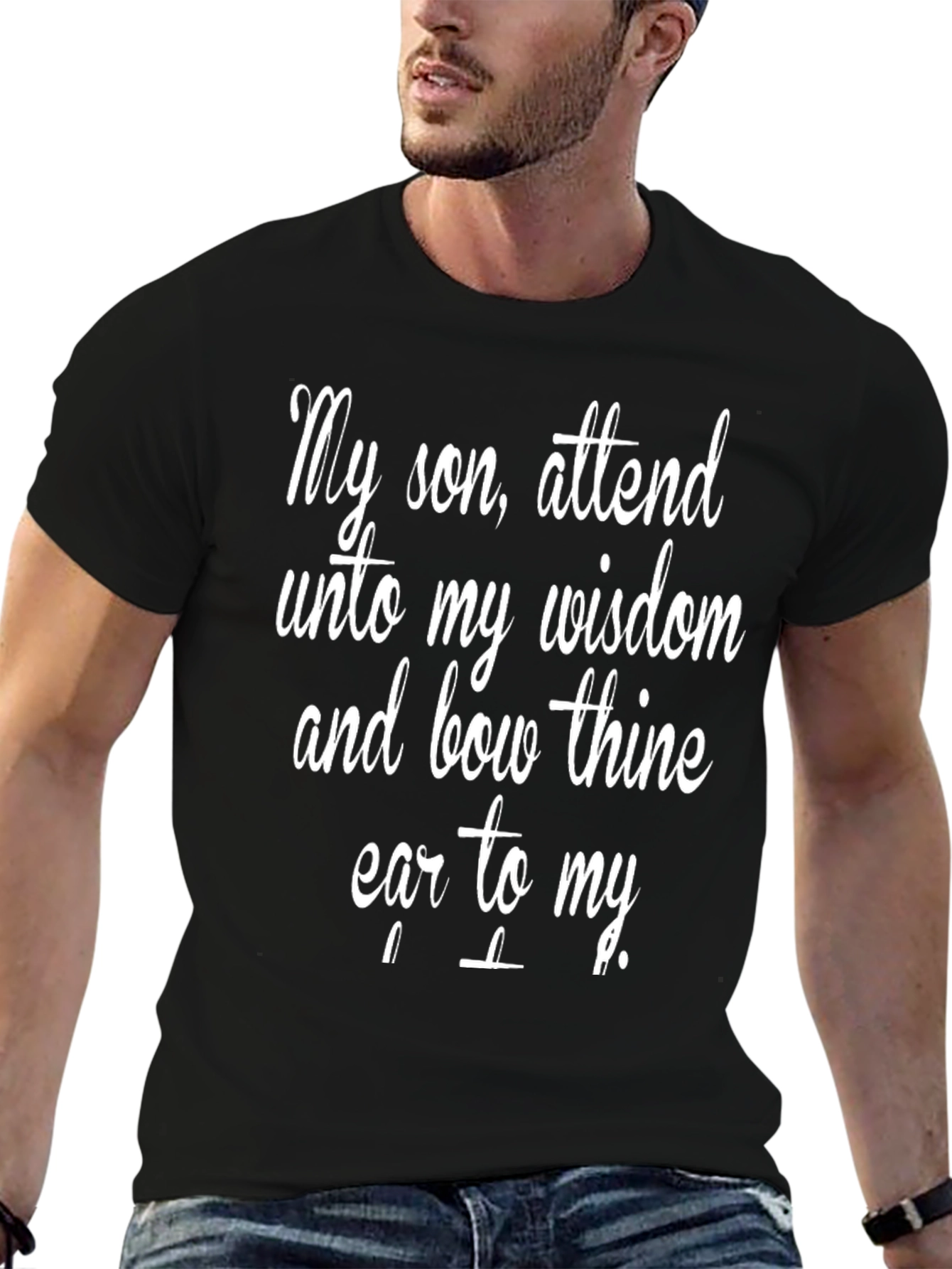 Wisdom Saying Black T-Shirt