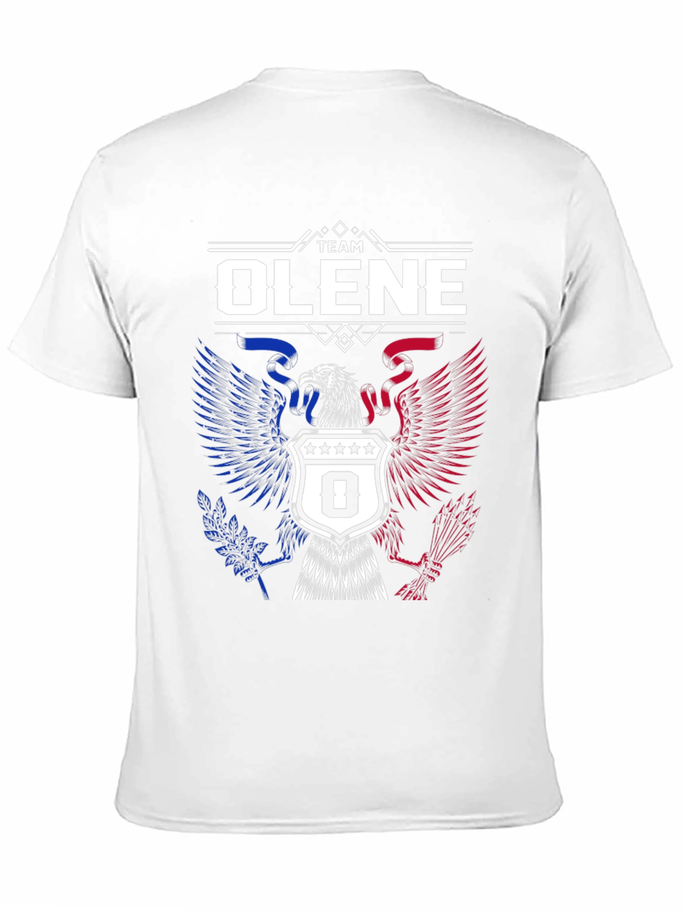 Team Olene Eagle Crest Graphic Tee - Patriotic Design