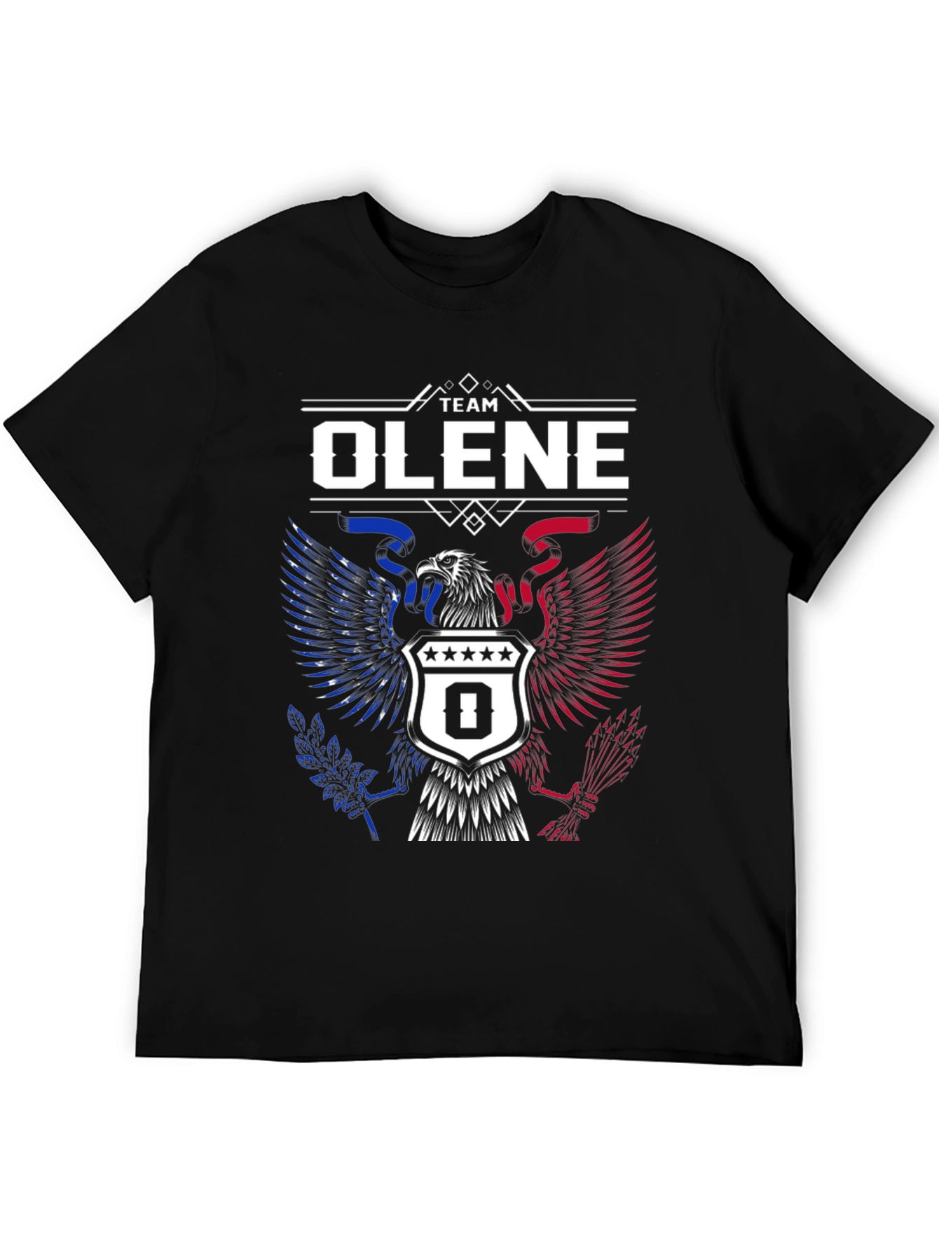 Team Olene Eagle Crest Graphic Tee - Patriotic Design