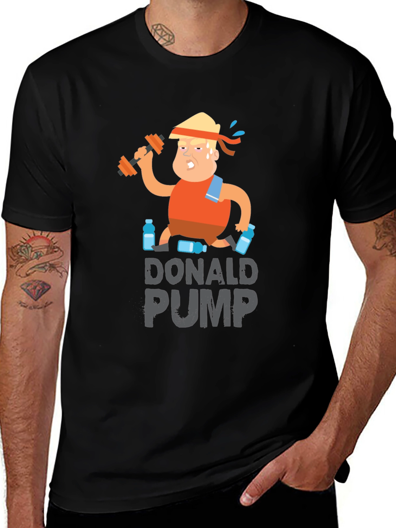 Donald Pump T-Shirt - Funny Gym Workout Tee