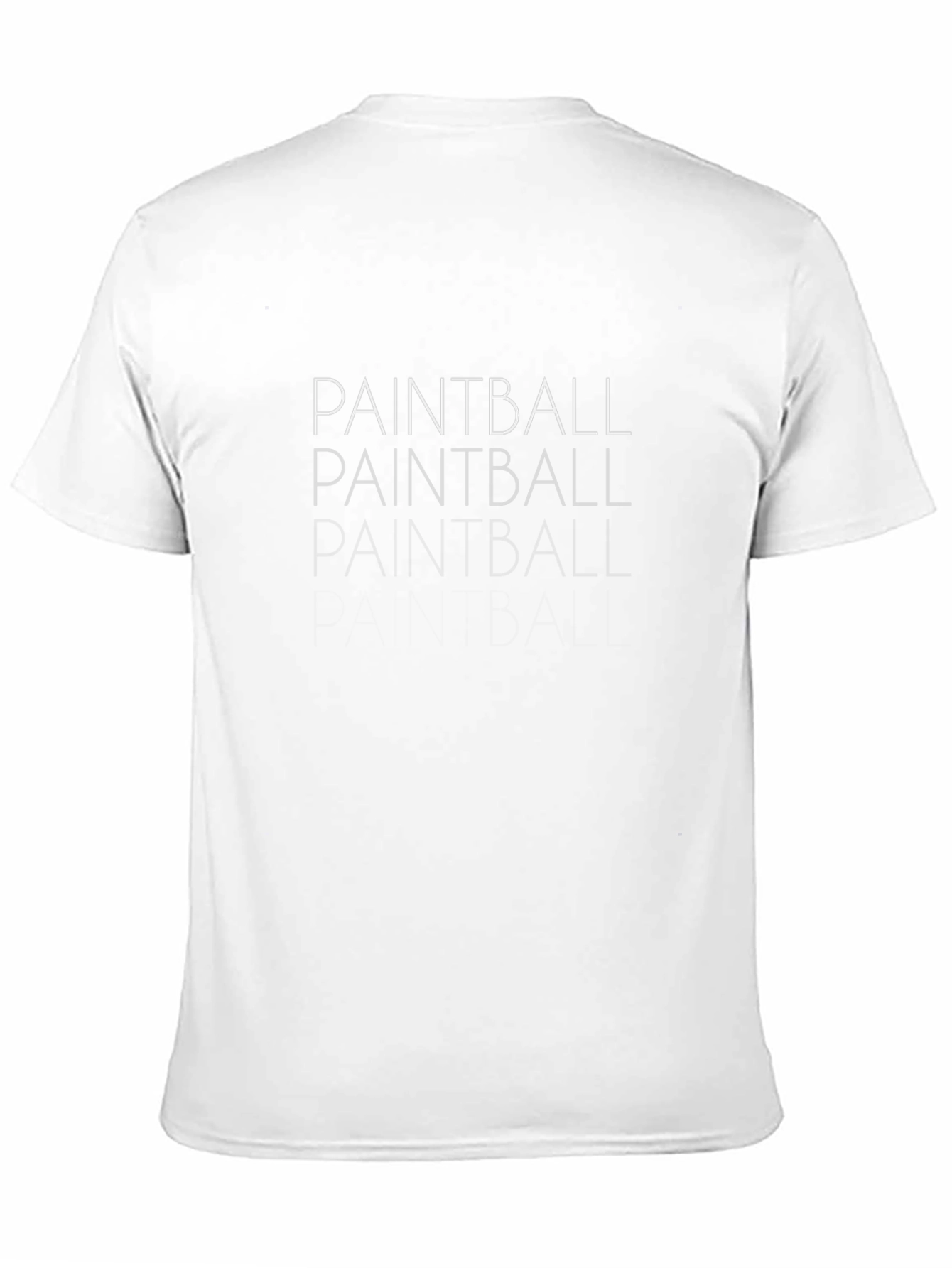 Paintball T-Shirt - Black Crew Neck Tee