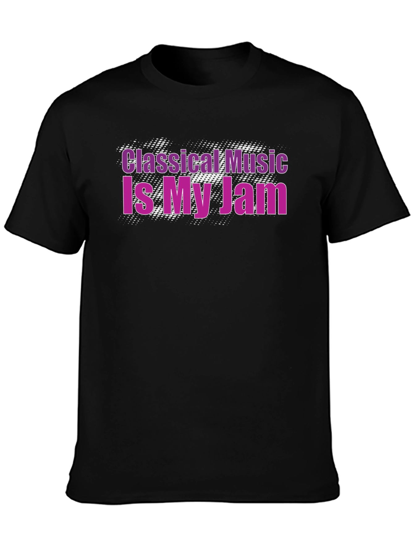 Classical Music Is My Jam Black T-Shirt