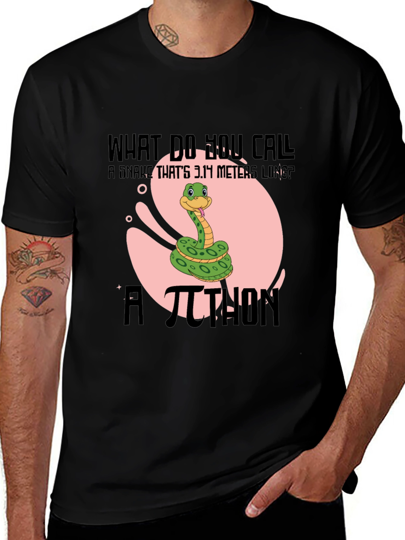 Pi-thon Humor T-Shirt