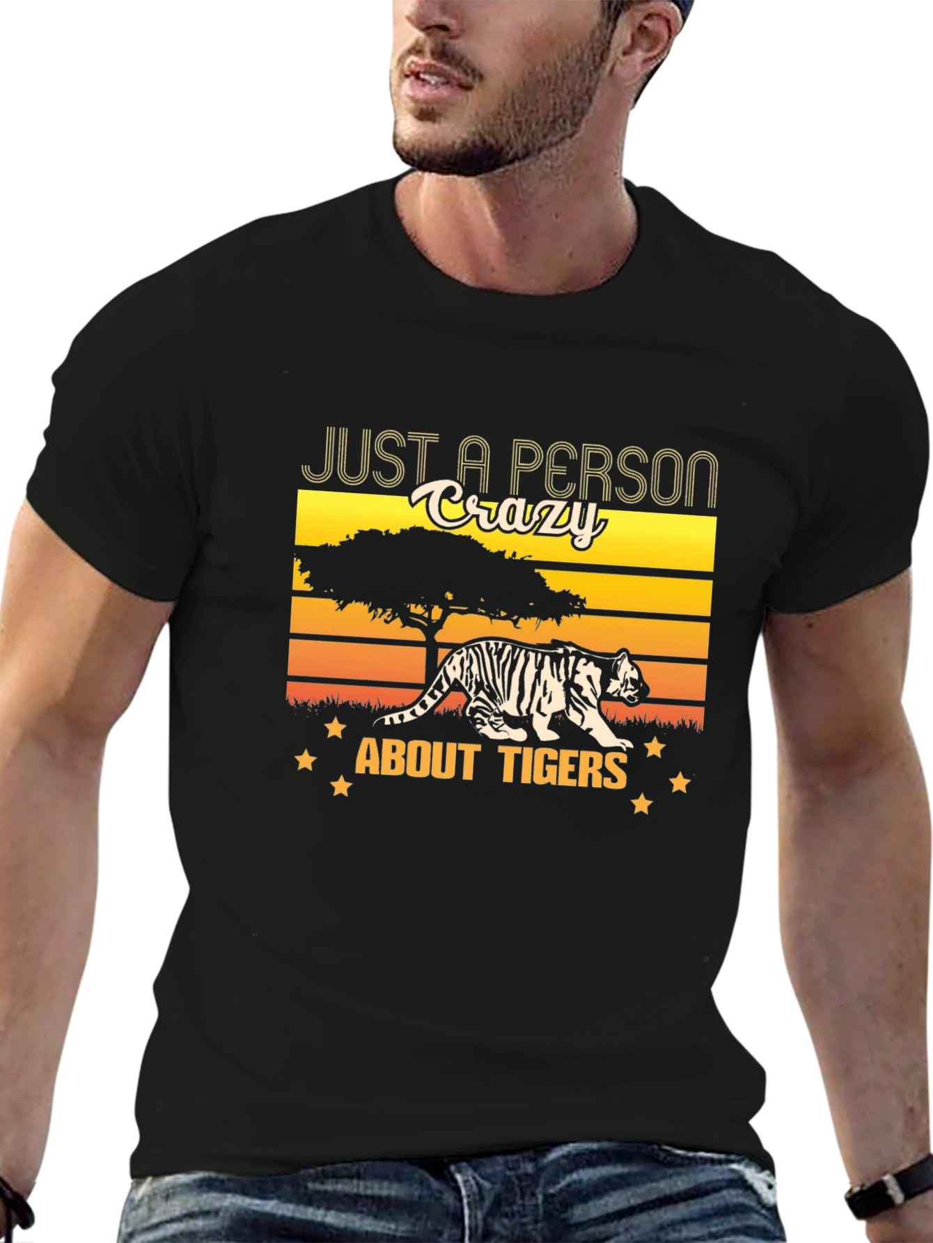 Crazy About Tigers Graphic Tee