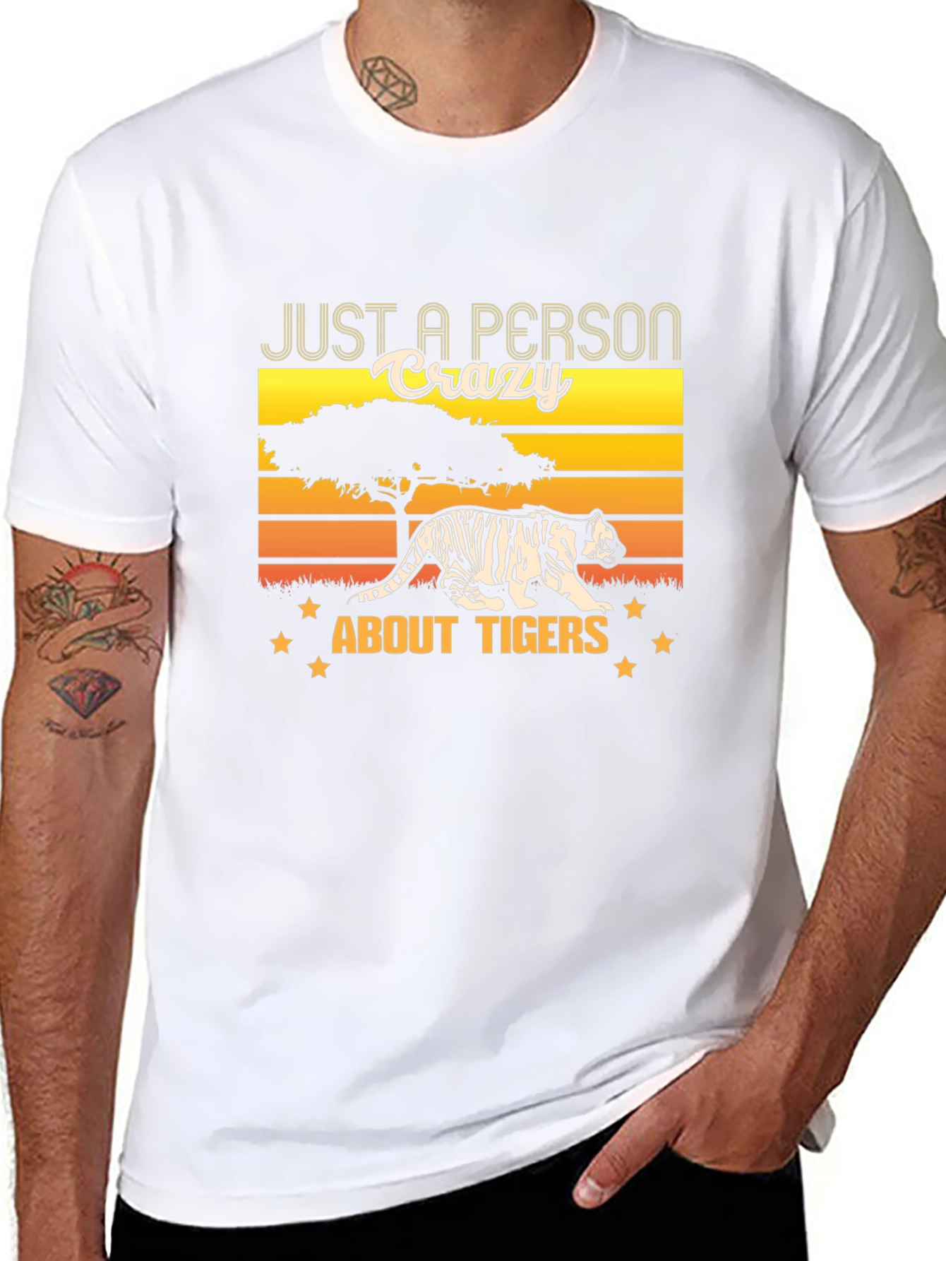 Crazy About Tigers Graphic Tee