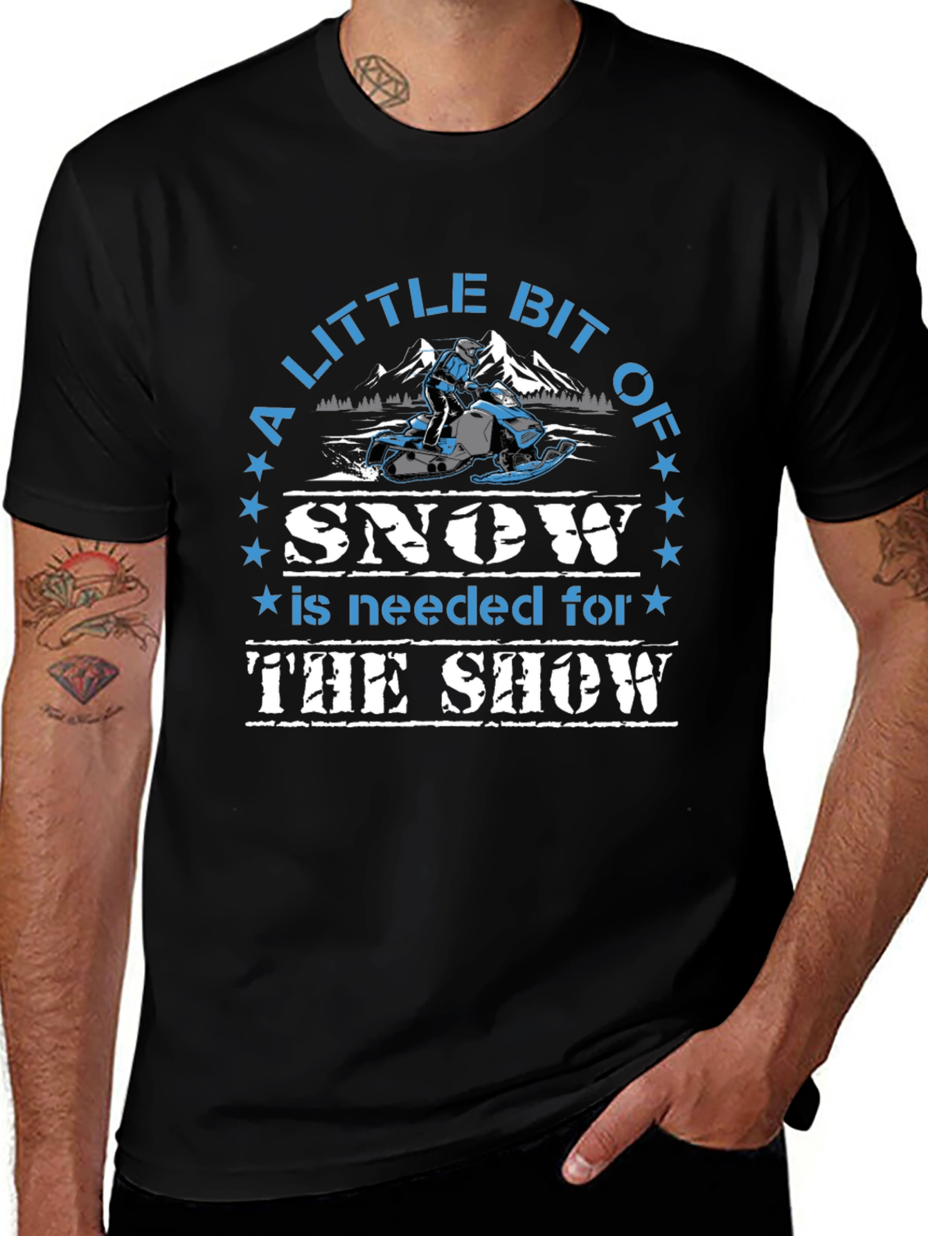 Snow Show T-Shirt - Snowmobile Design