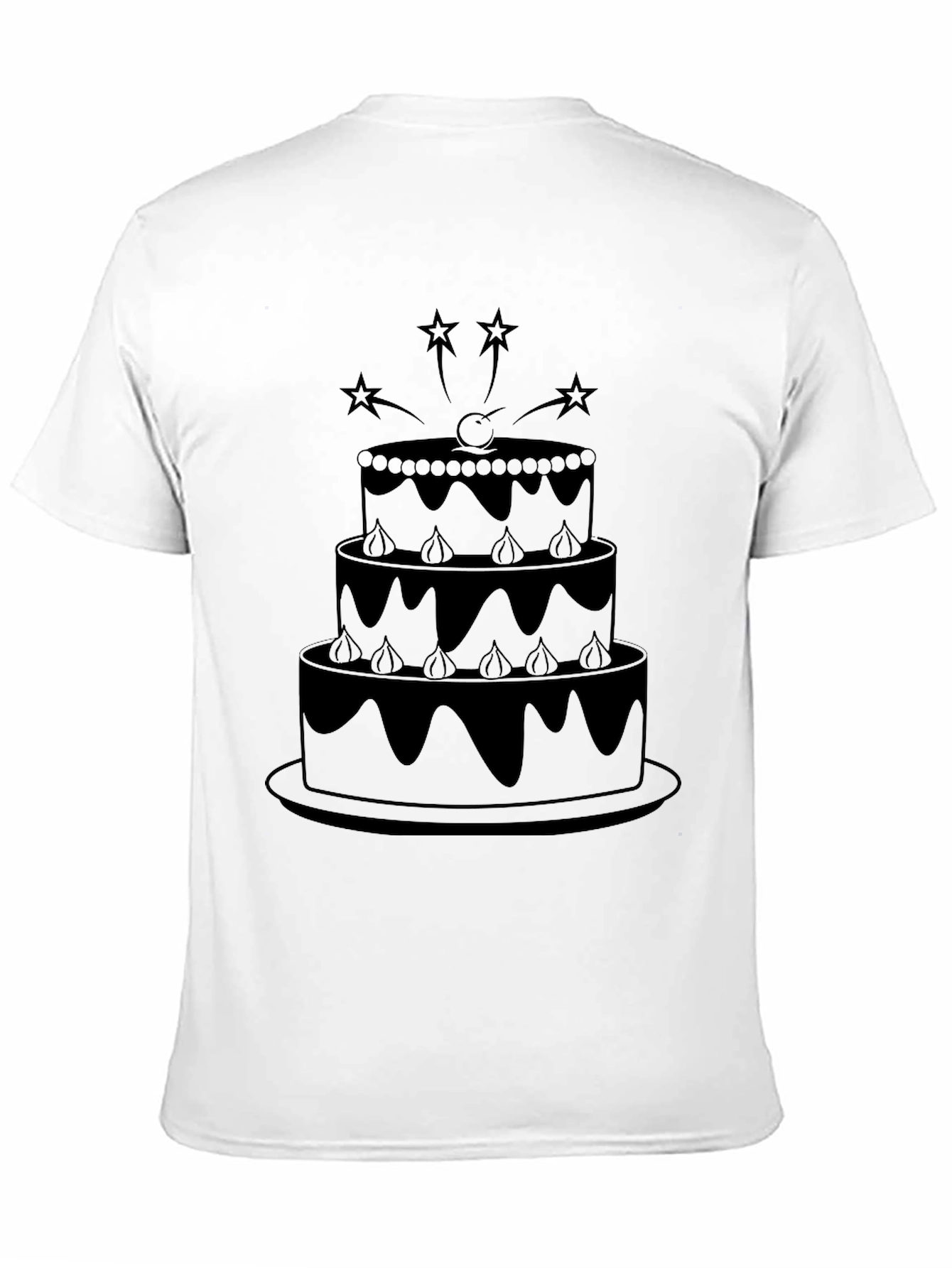 Cake T-Shirt - Black Dessert Tee