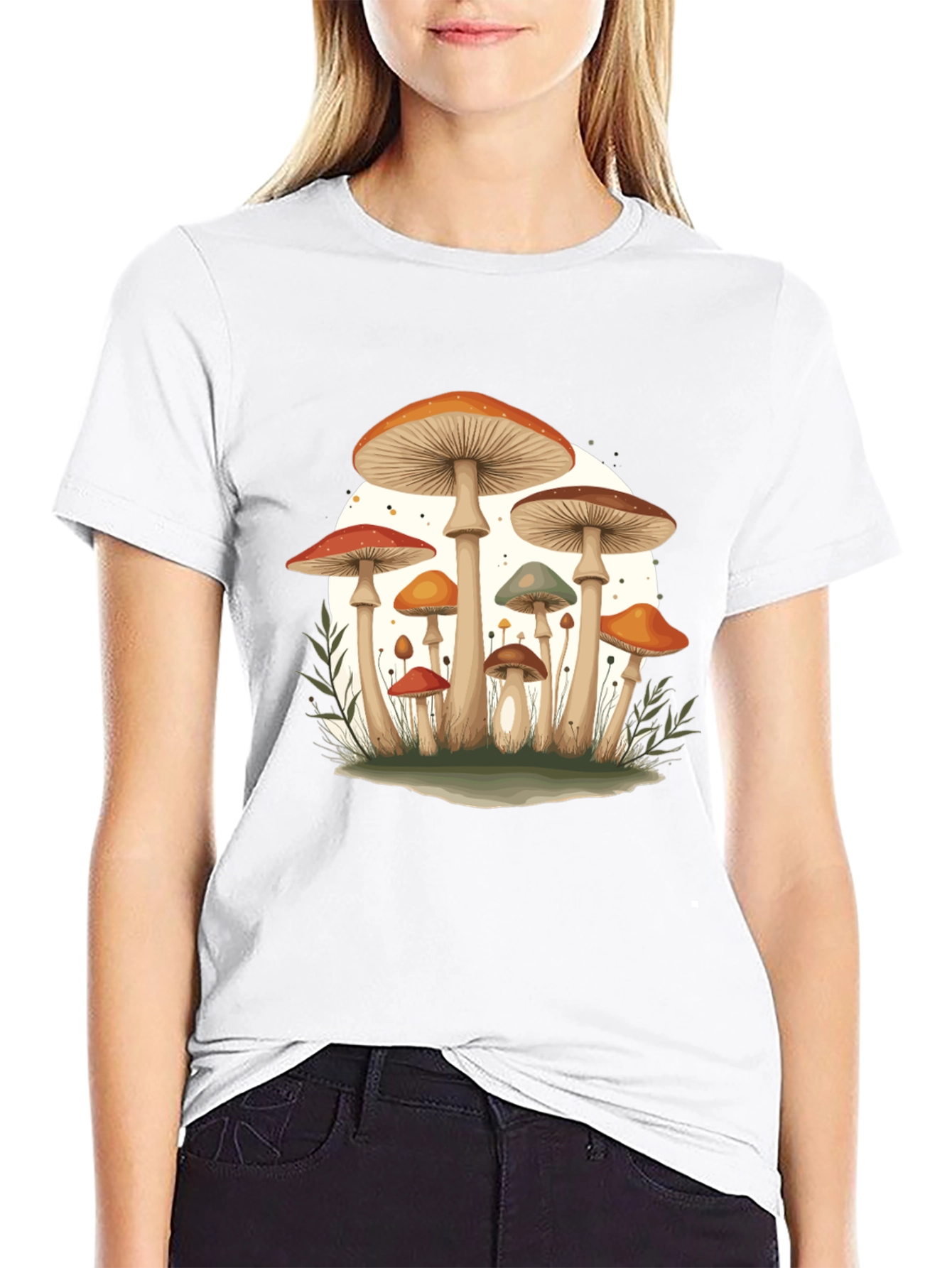 Mushroom Graphic Tee - Funky Fungi Design