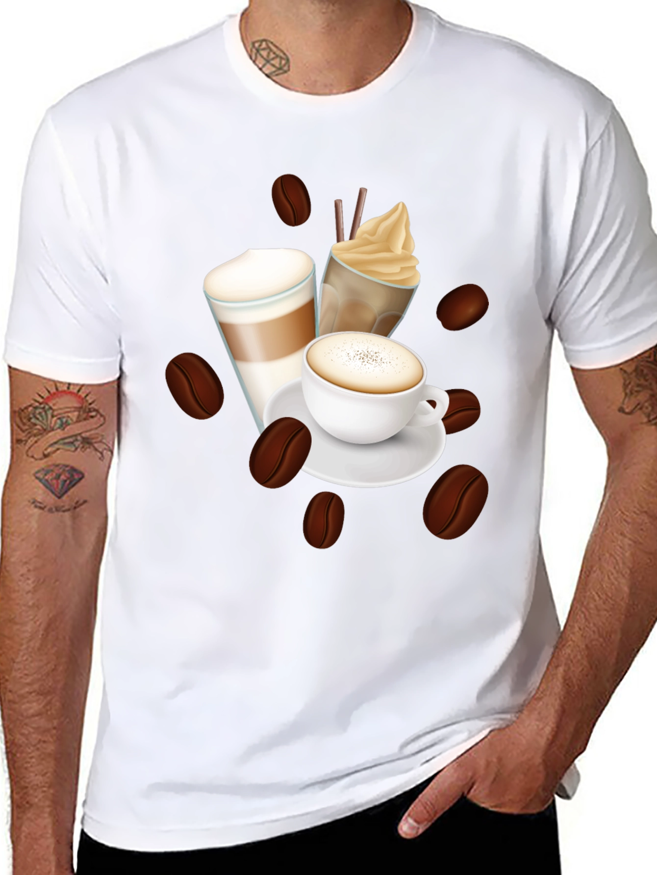 Coffee Lover T-Shirt - Latte Espresso Design