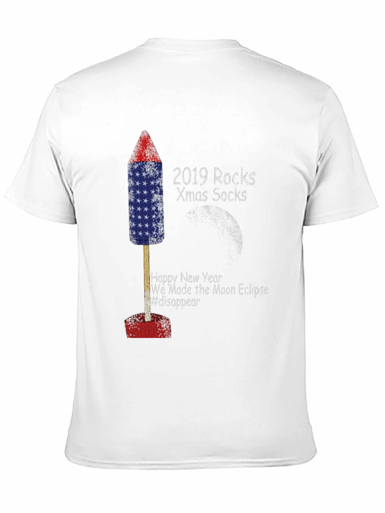 Festive Holiday T-Shirt with Novelty Firework Design