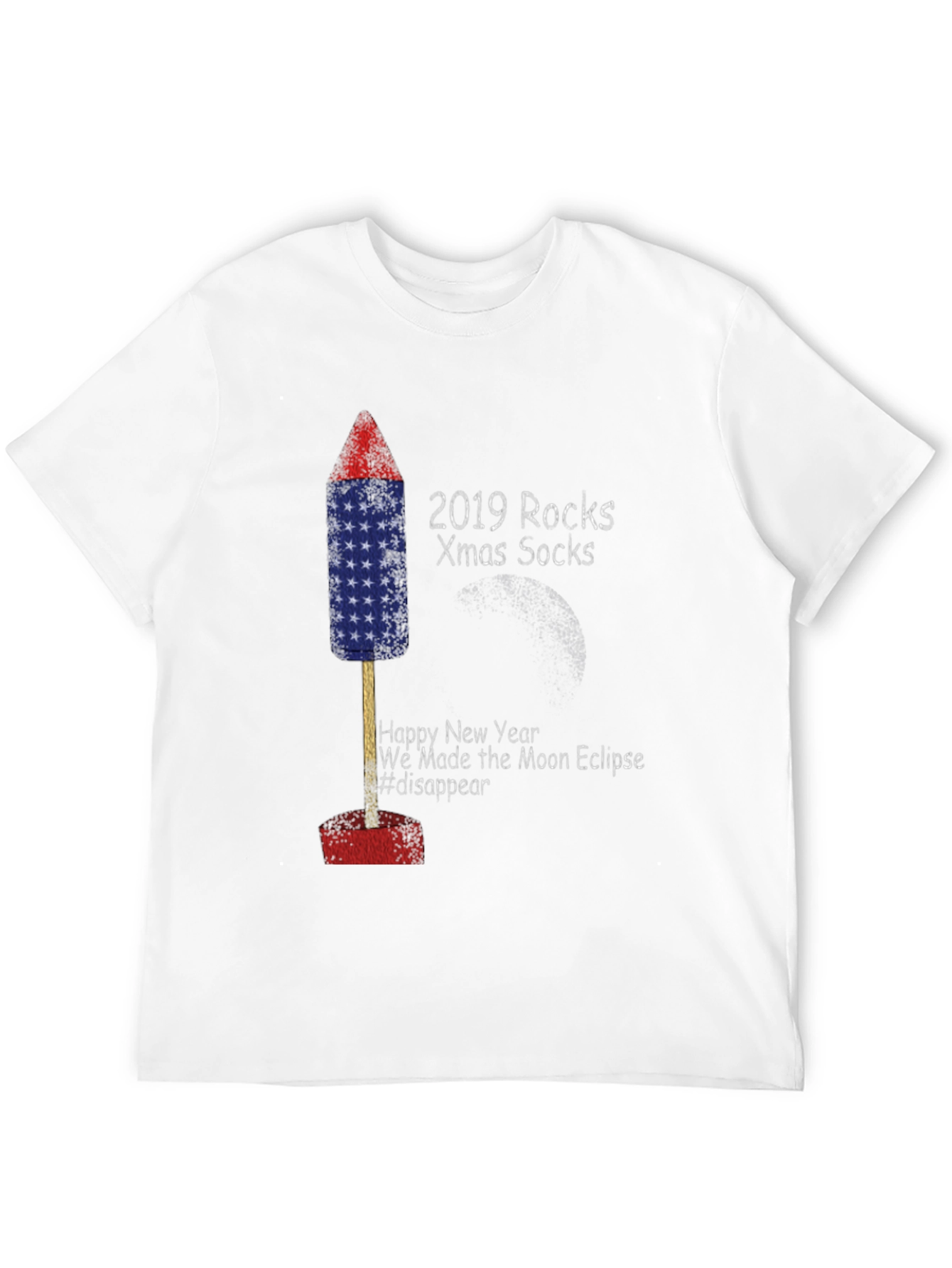 Festive Holiday T-Shirt with Novelty Firework Design