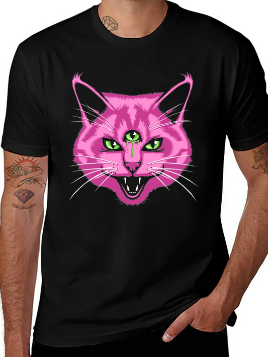 Third Eye Cat Graphic T-Shirt